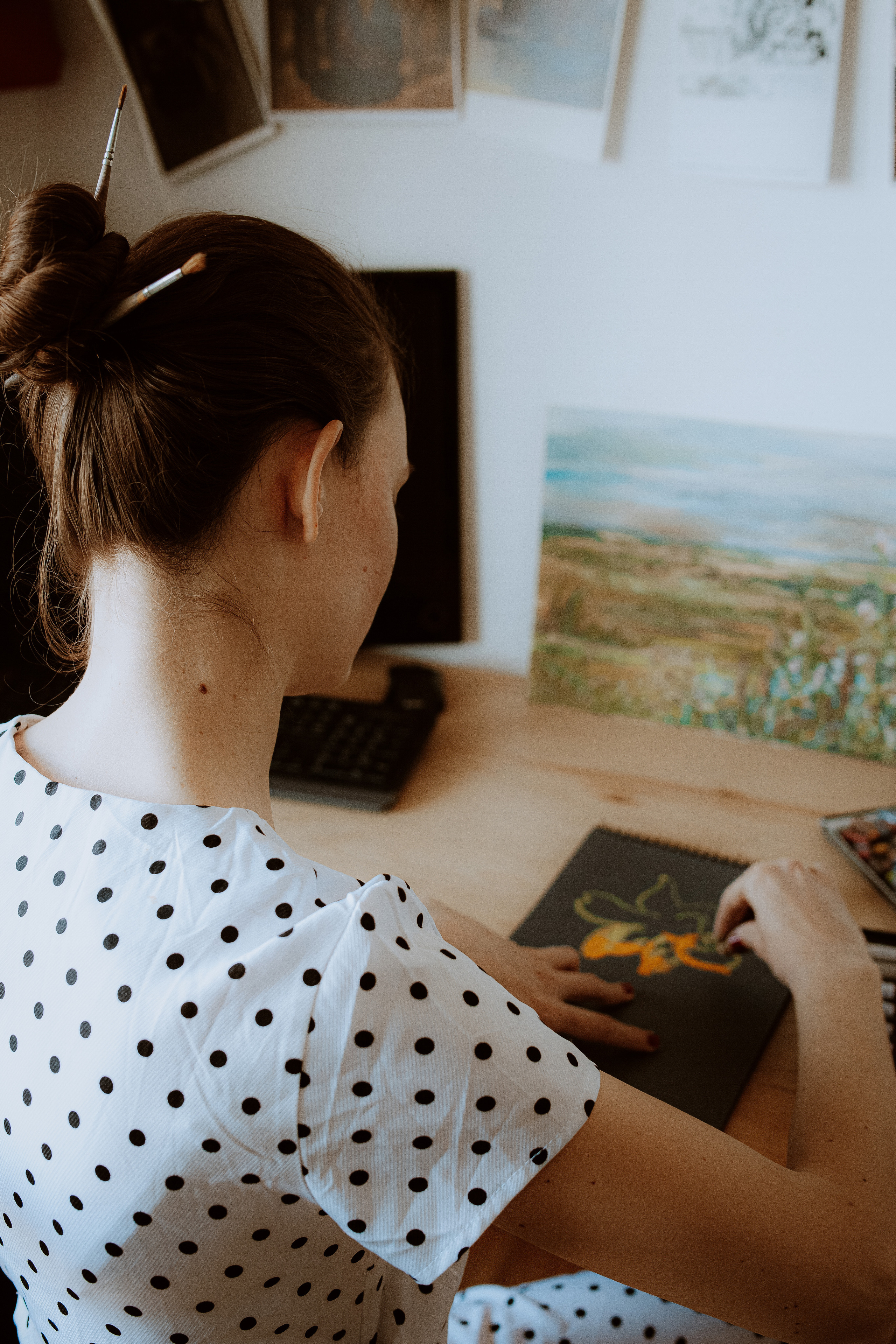 Съемка для художницы Юлии Рябовой. Главная