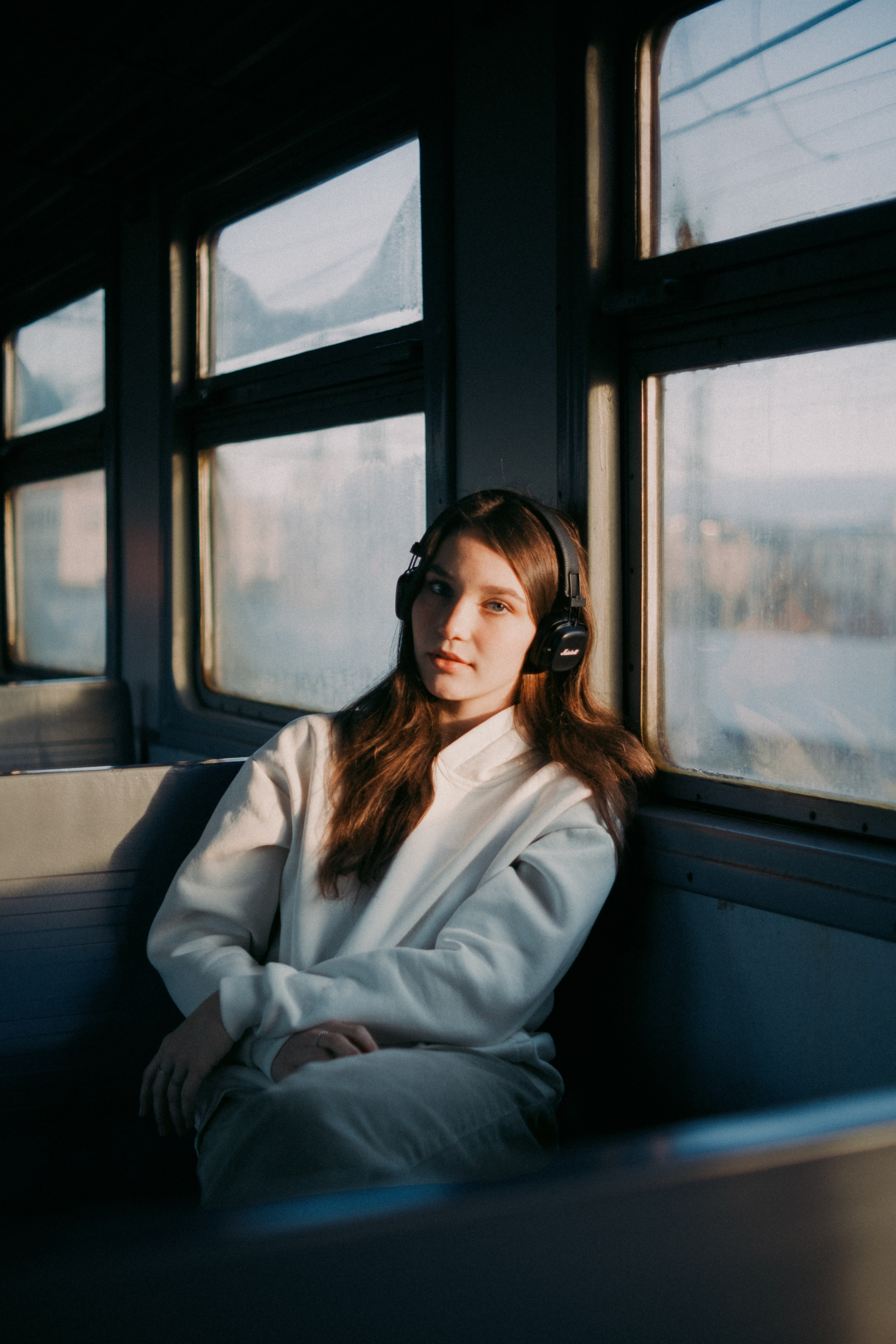 Ксюша. Съёмка в электричке. Lickord