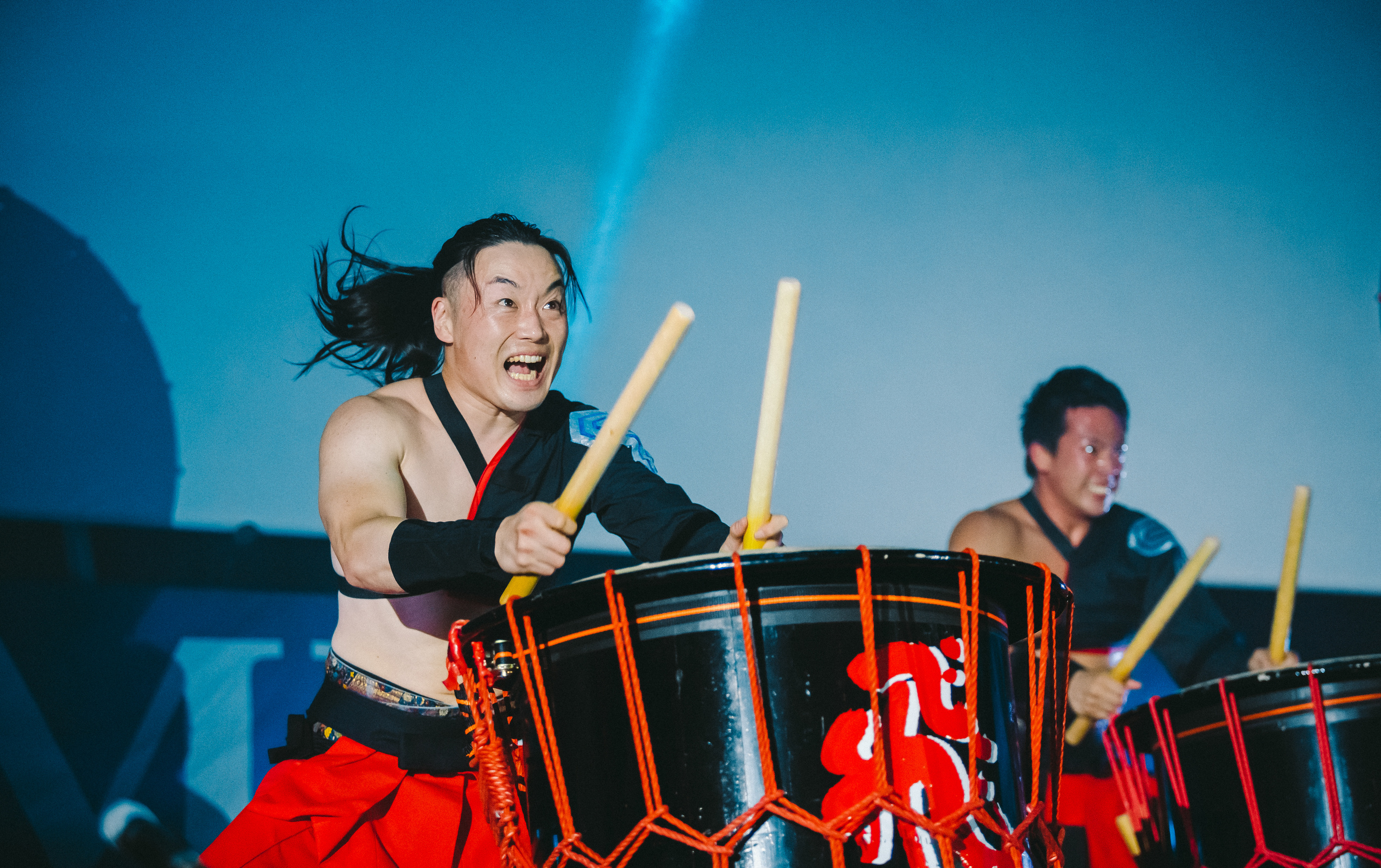 Шоу японских барабанщиков Aska Gumi в Москве. Фотограф Сонкина Татьяна