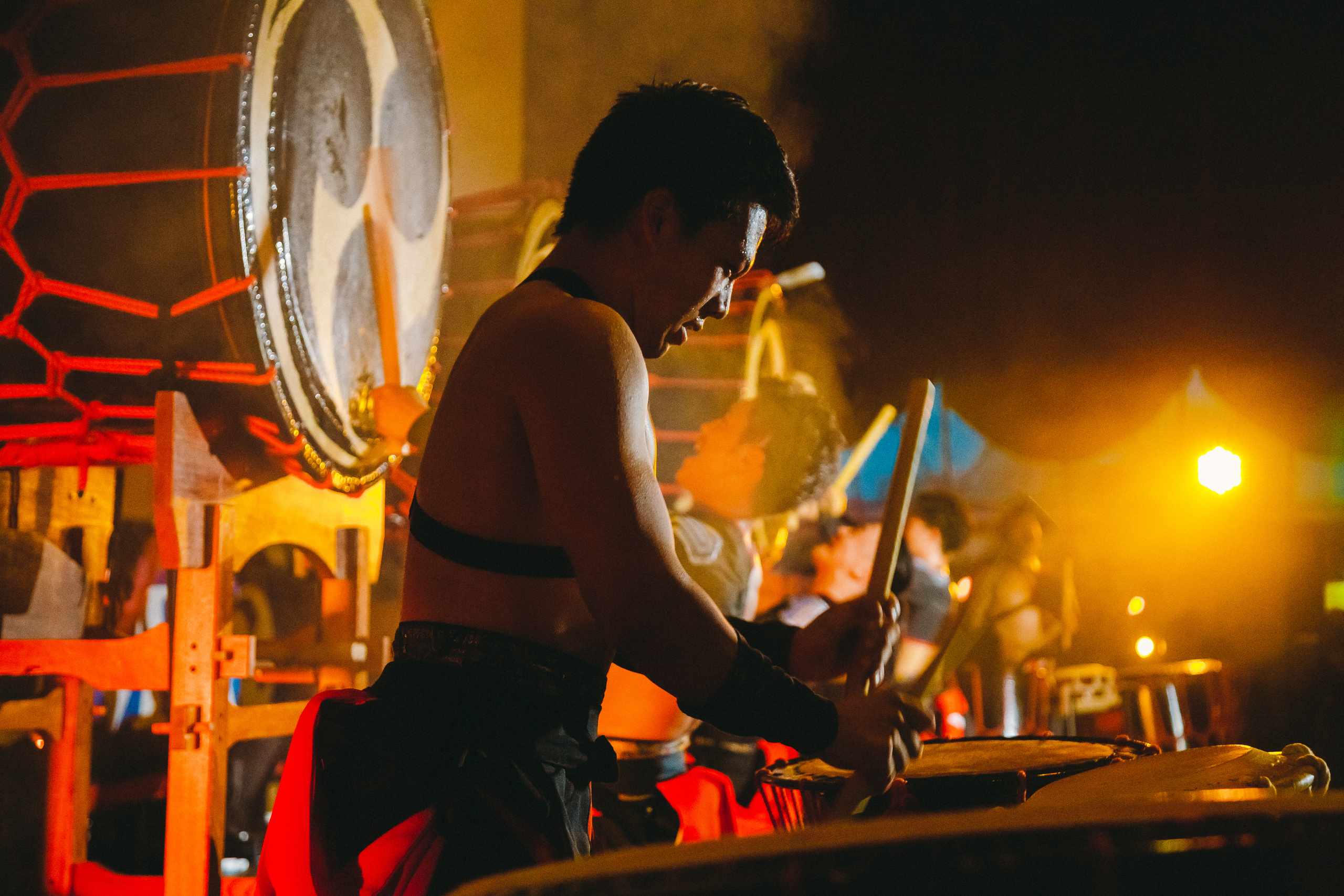 Шоу японских барабанщиков Aska Gumi в Москве. Фотограф Сонкина Татьяна