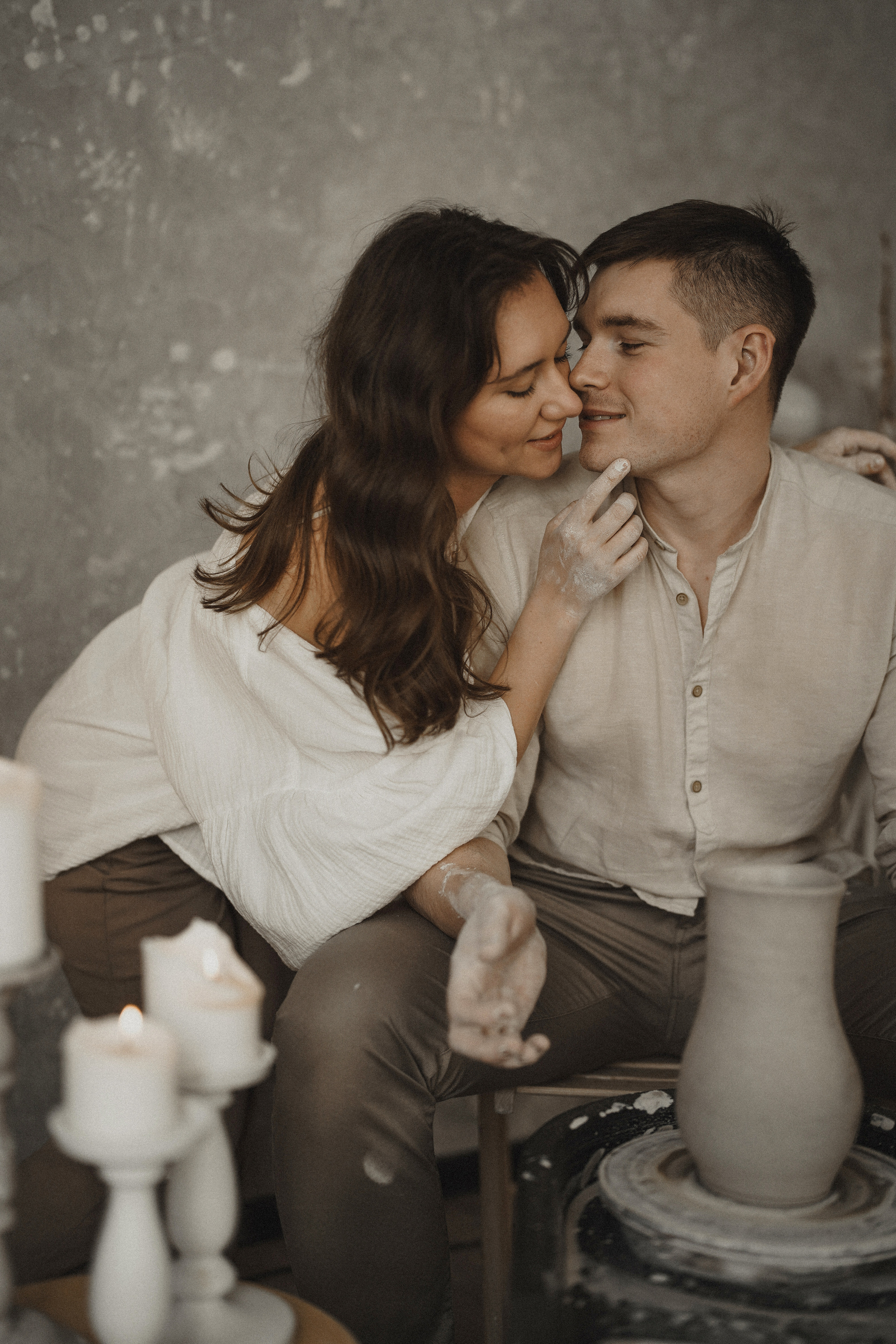 Свидание в гончарной мастерской. Фотограф Королева Елена в Москве