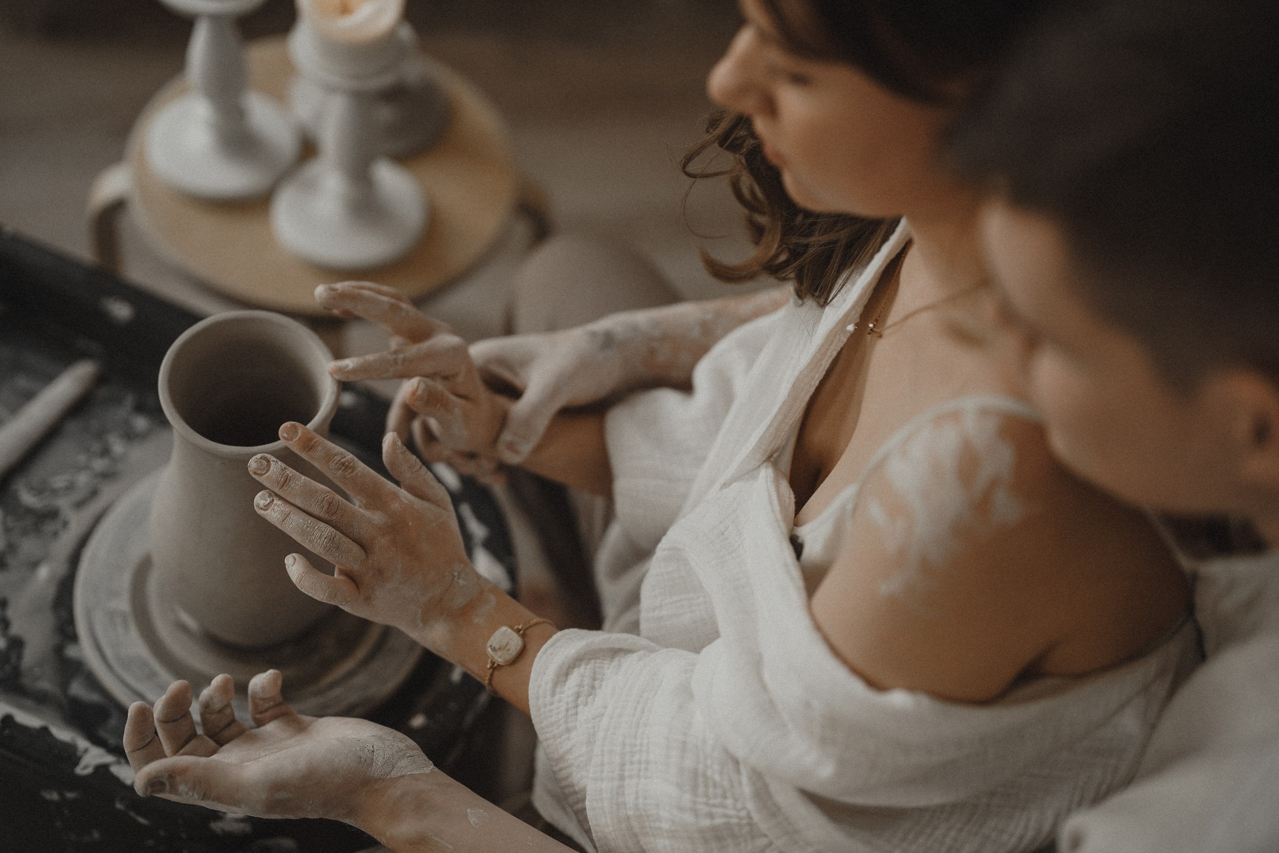 Свидание в гончарной мастерской. Фотограф Королева Елена в Москве