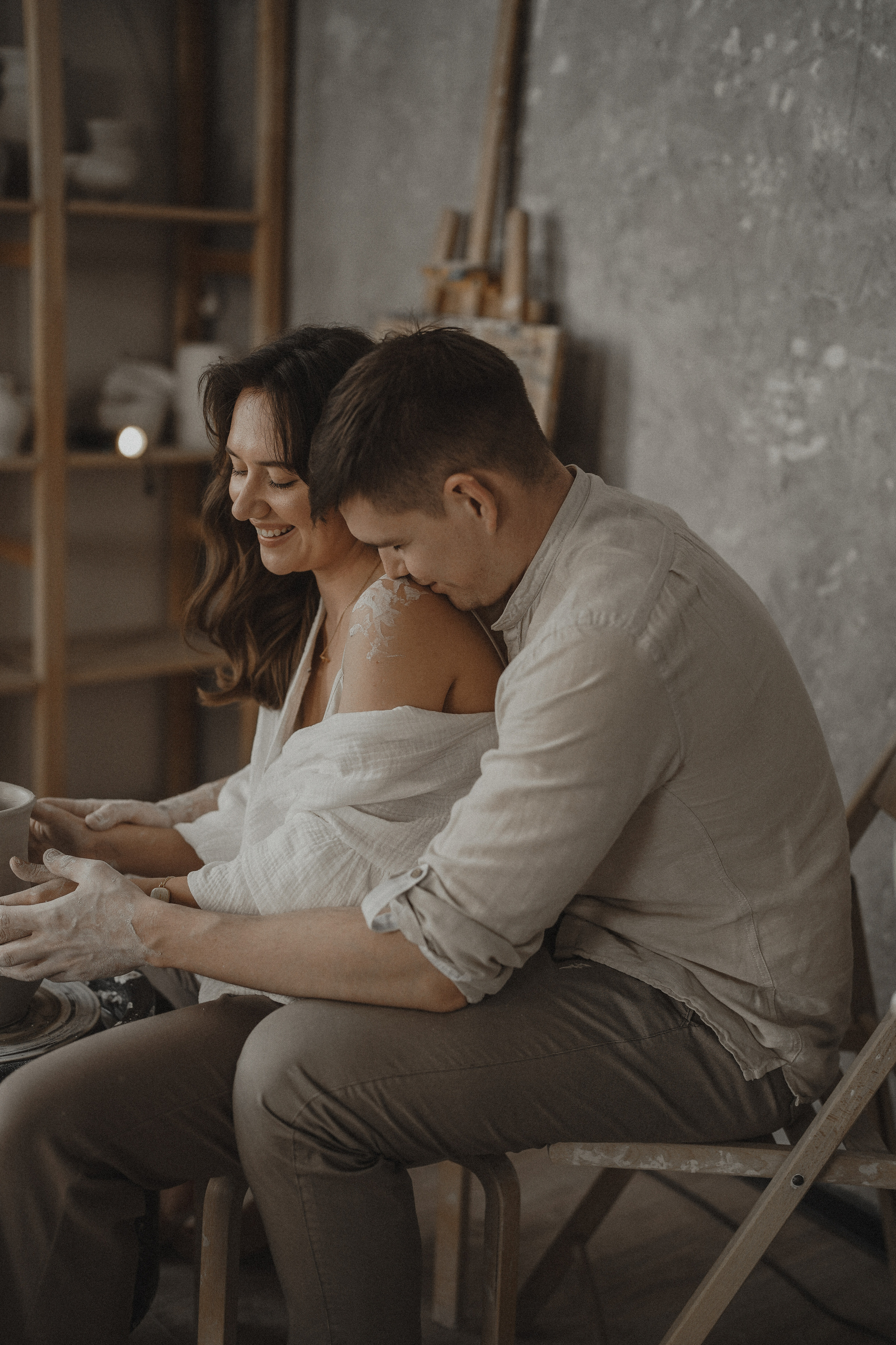 Свидание в гончарной мастерской. Фотограф Королева Елена в Москве