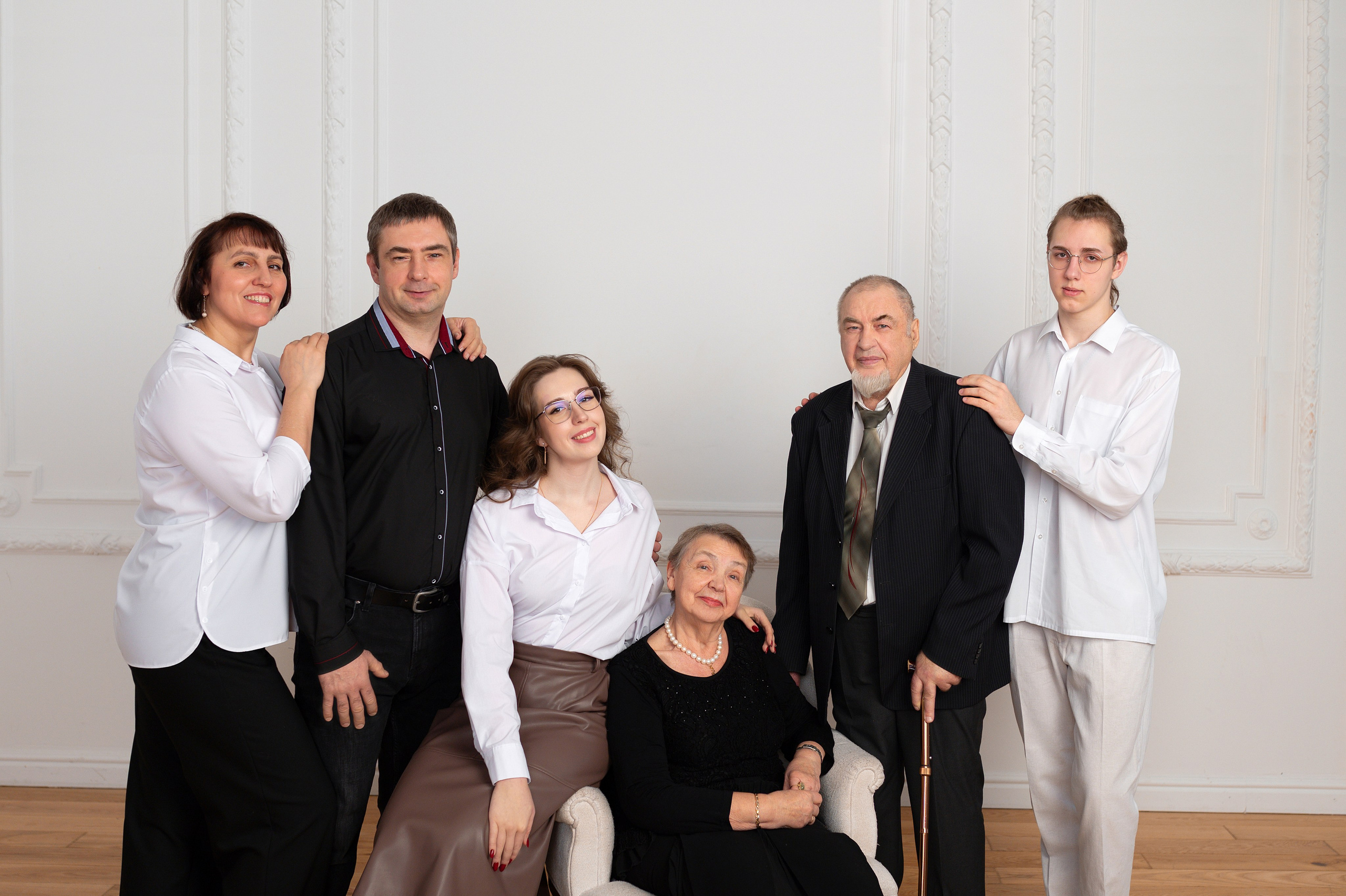 Фотосессия большой семьи. Фотограф Юлия Кондратьева