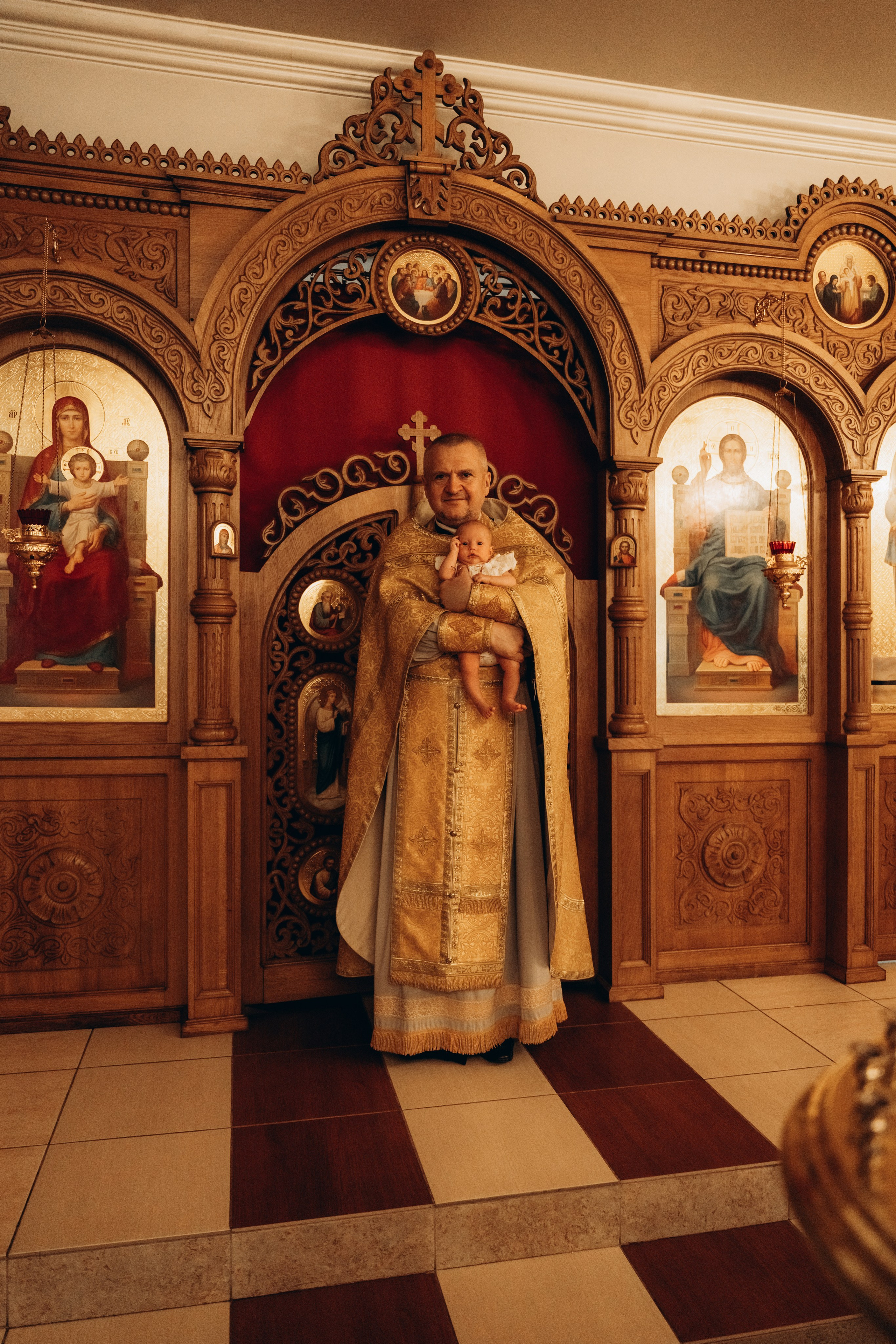 Крещении Есении. Фотограф Мария Миллс | Минск