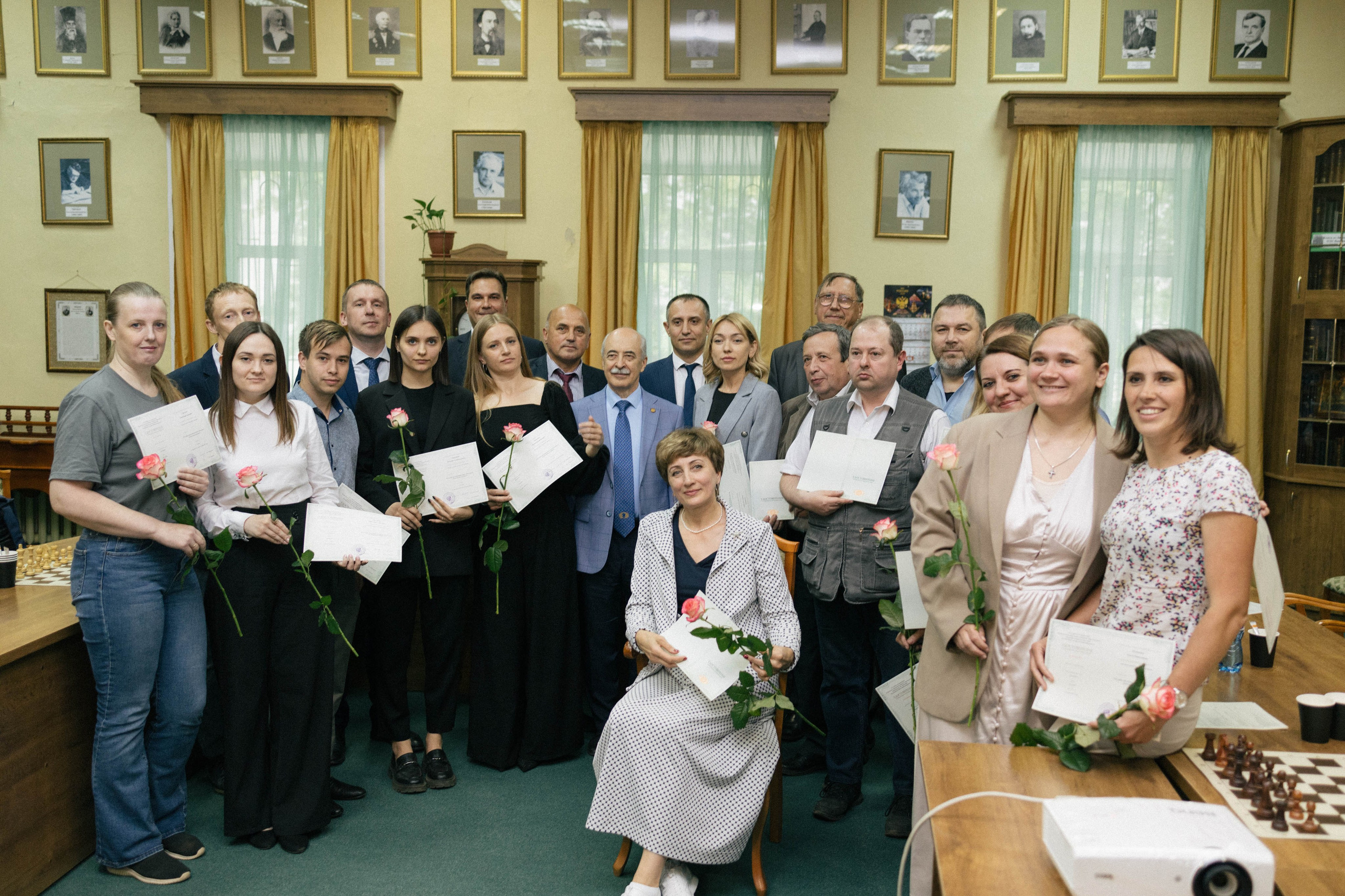 Награждение шахматной федерации