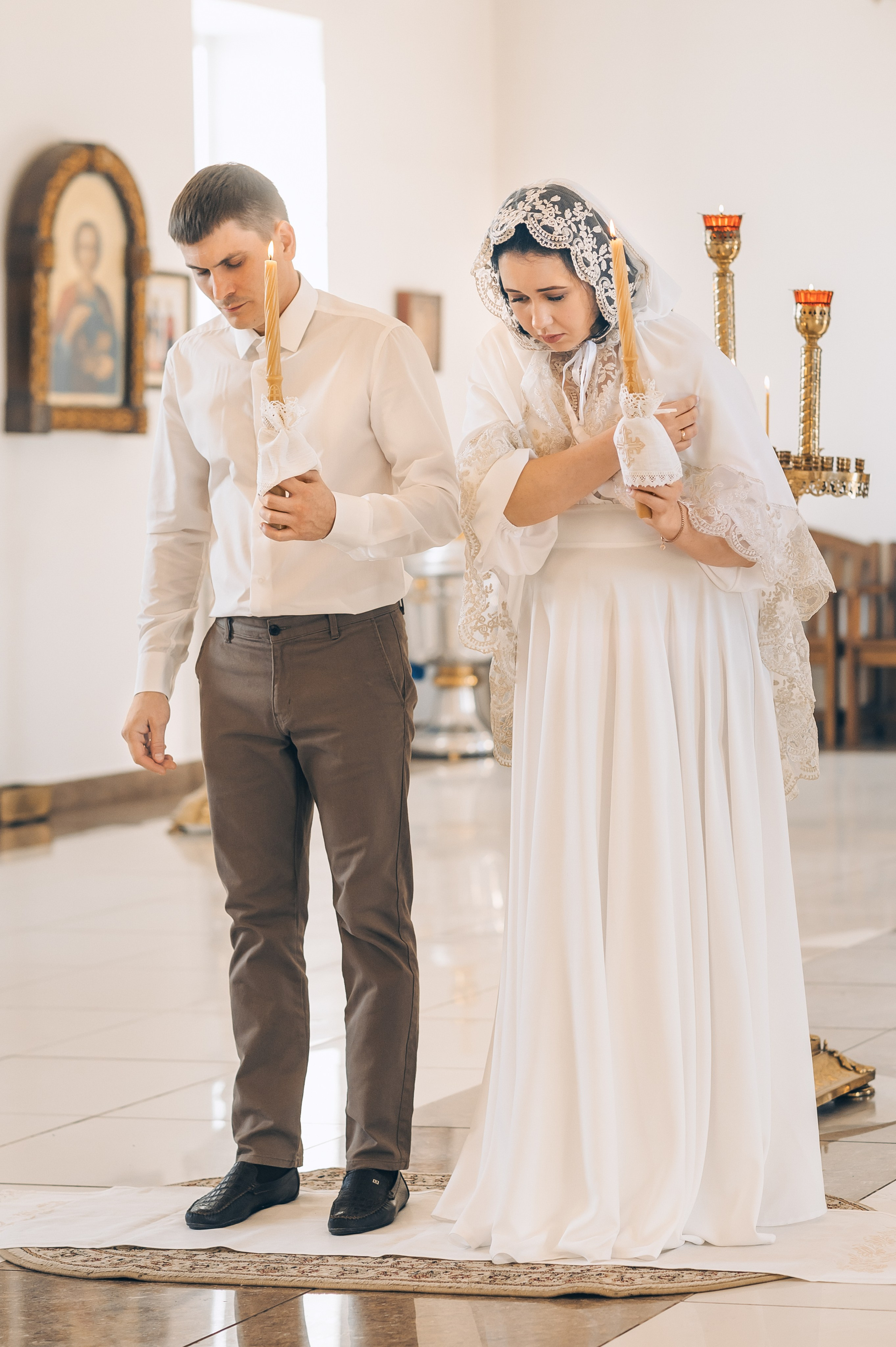 Венчание в храме Благовещения Пресвятой Богородицы. Церковный фотограф на Таинство Крещения и Венчания в Оренбурге и Оренбургской области Екатерина Белкина