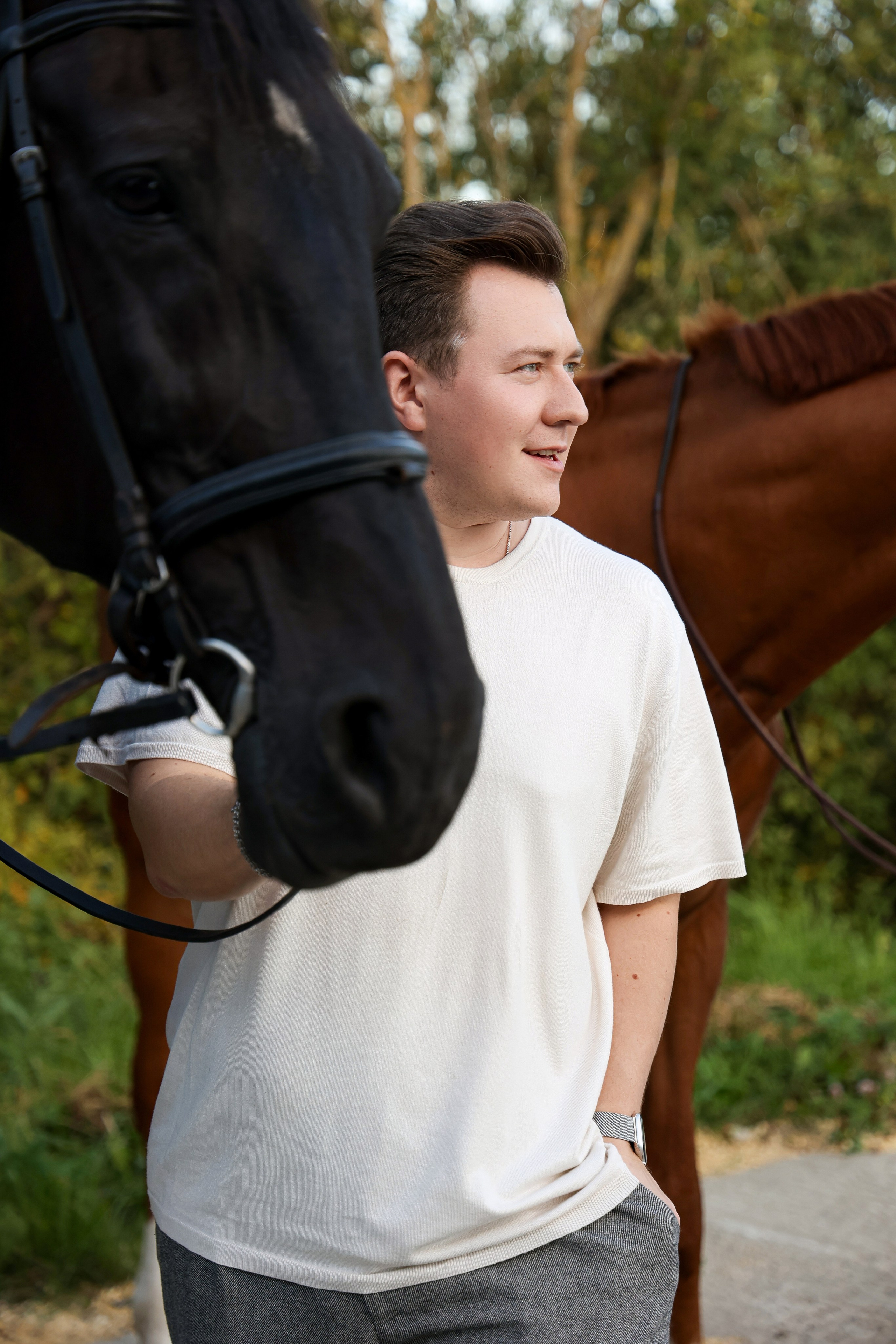 Валентин & Валерия. Конная прогулка. Свадебный и Event фотограф в Москве Бажина Ирина