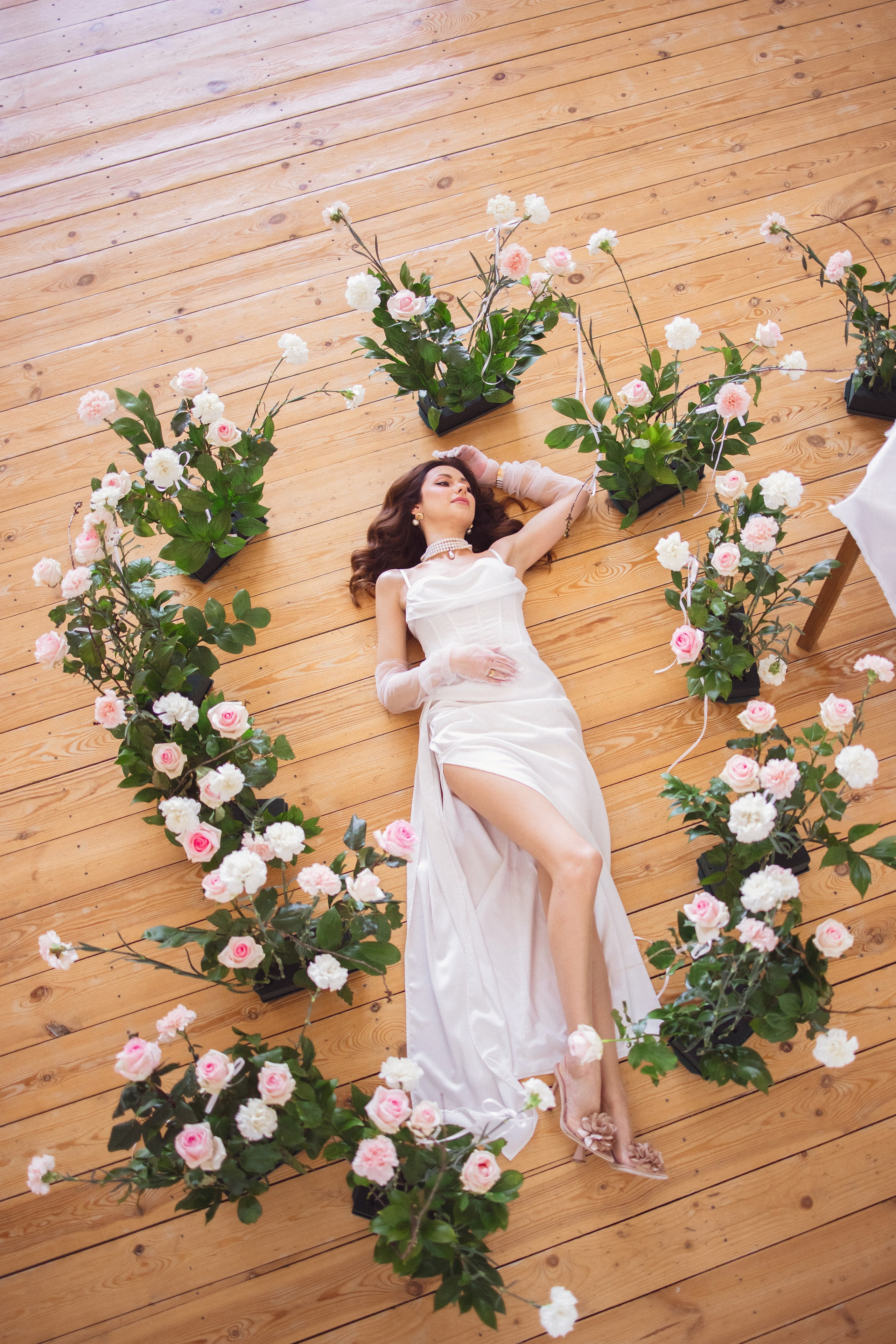 Фотосессия с живыми цветами в фотостудии г. Краснодар. Семейный и детский фотограф в Краснодаре Анна Трашкова