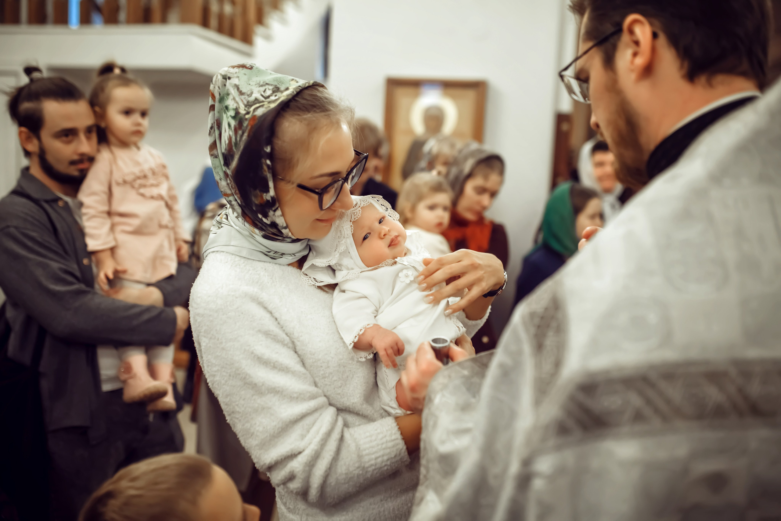 Крещение Анны. Фотограф на Крещение, семейный фотограф в Москве
