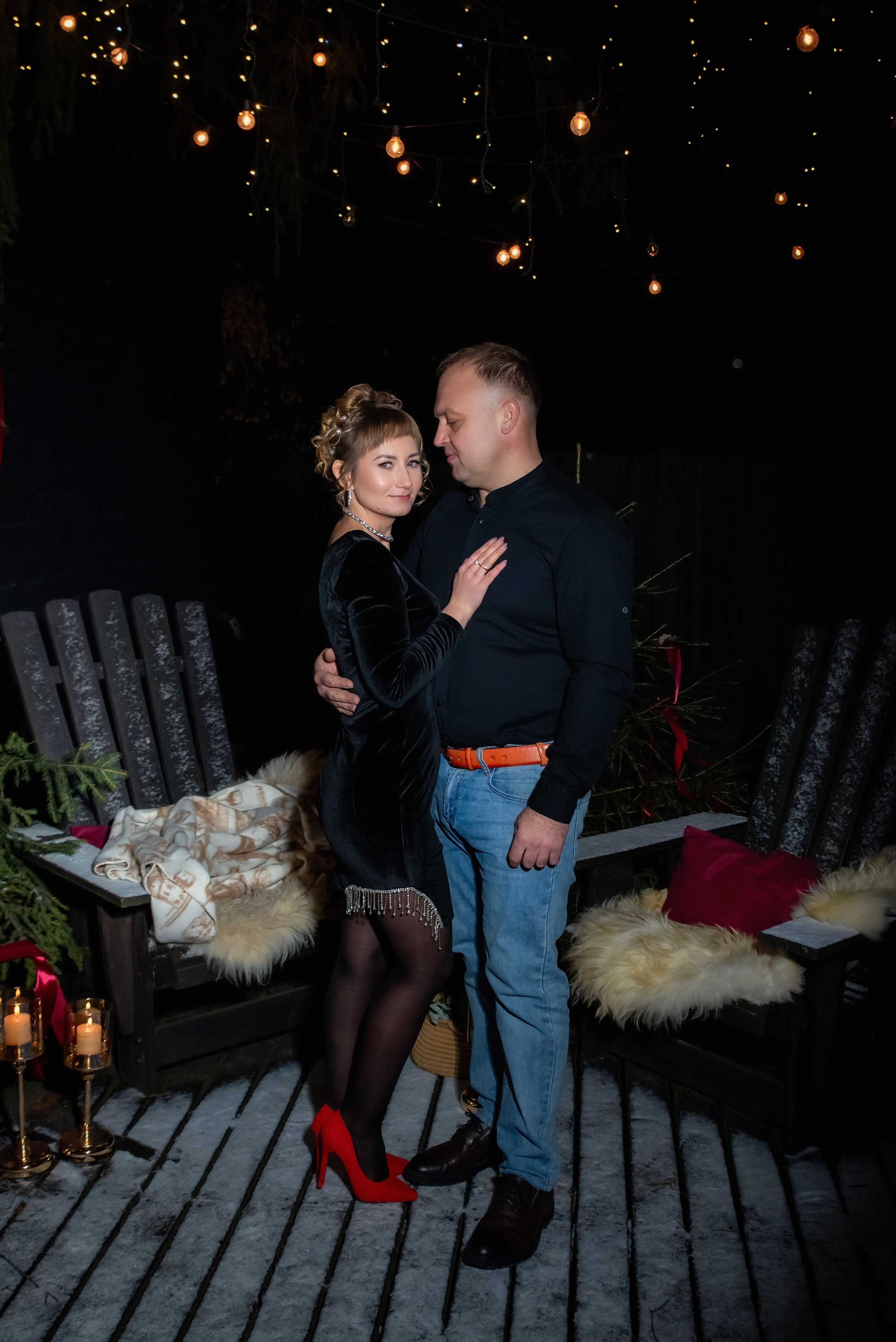 Новогодняя Лав стори. Фотограф Крещение Венчание Москва