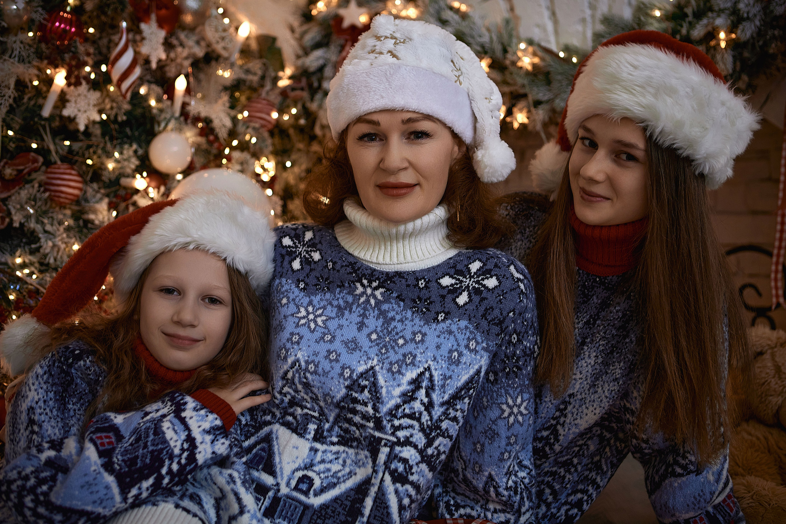 Новогодняя семейная фотосессия 2024 для Ольги. Семейный и свадебный фотограф в Краснодаре Михеева Светлана