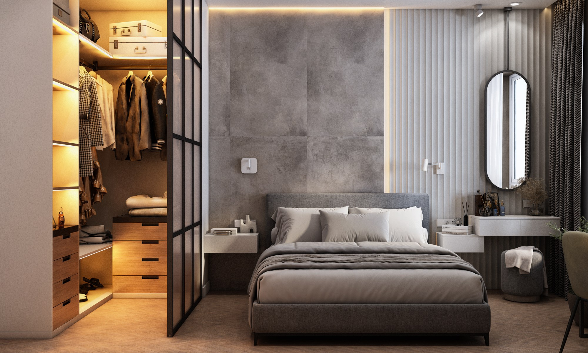 Стильная квартира ЖК Садовый квартал г. Владивосток. Дизайн-проекты жилых и общественных пространств во Владивостоке