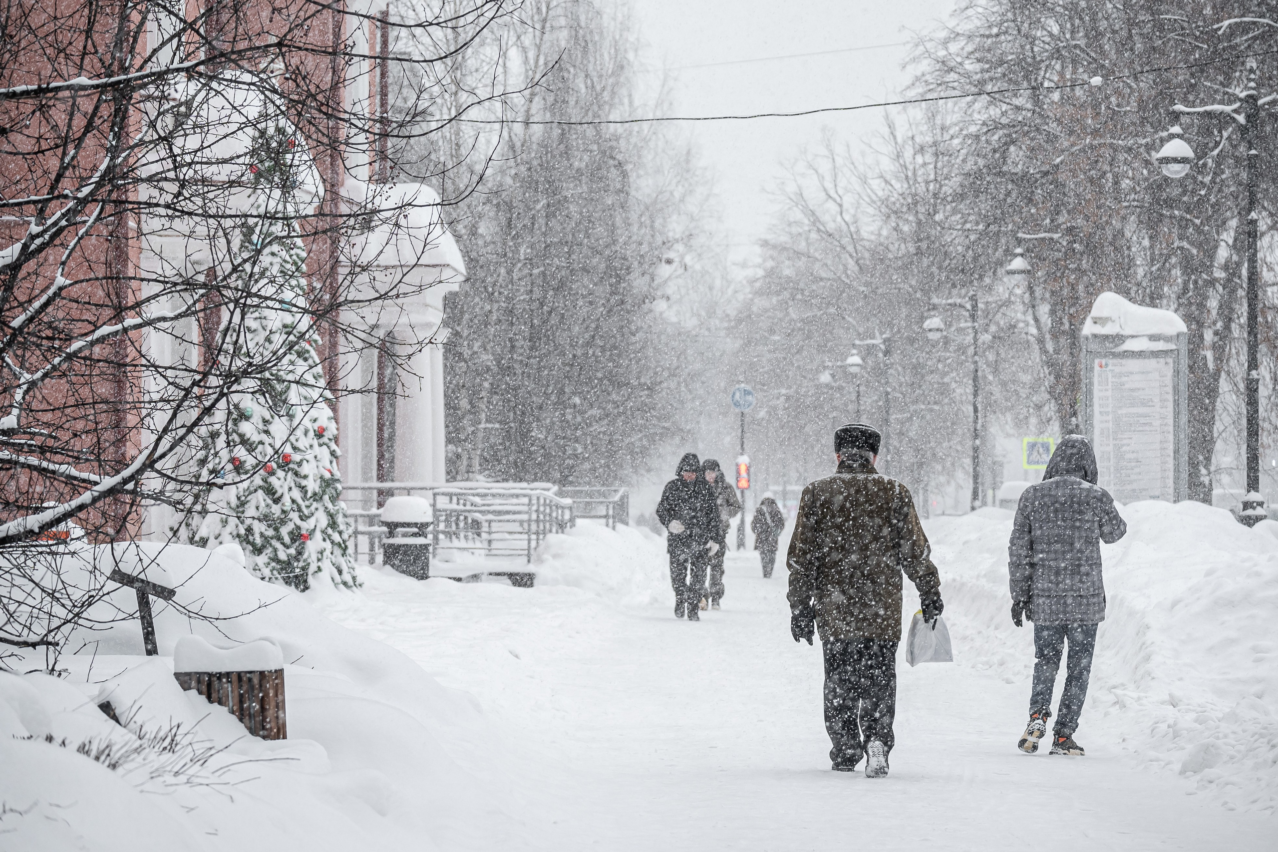 Снегопад. Репортажный фотограф