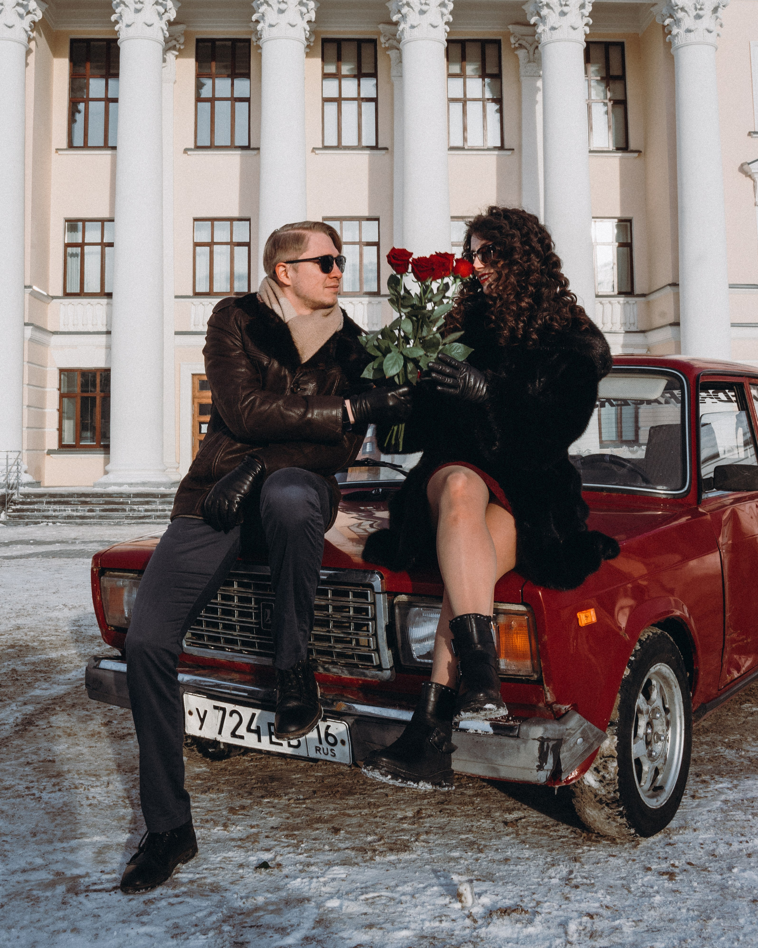 Снежная история — Лариса и Никита