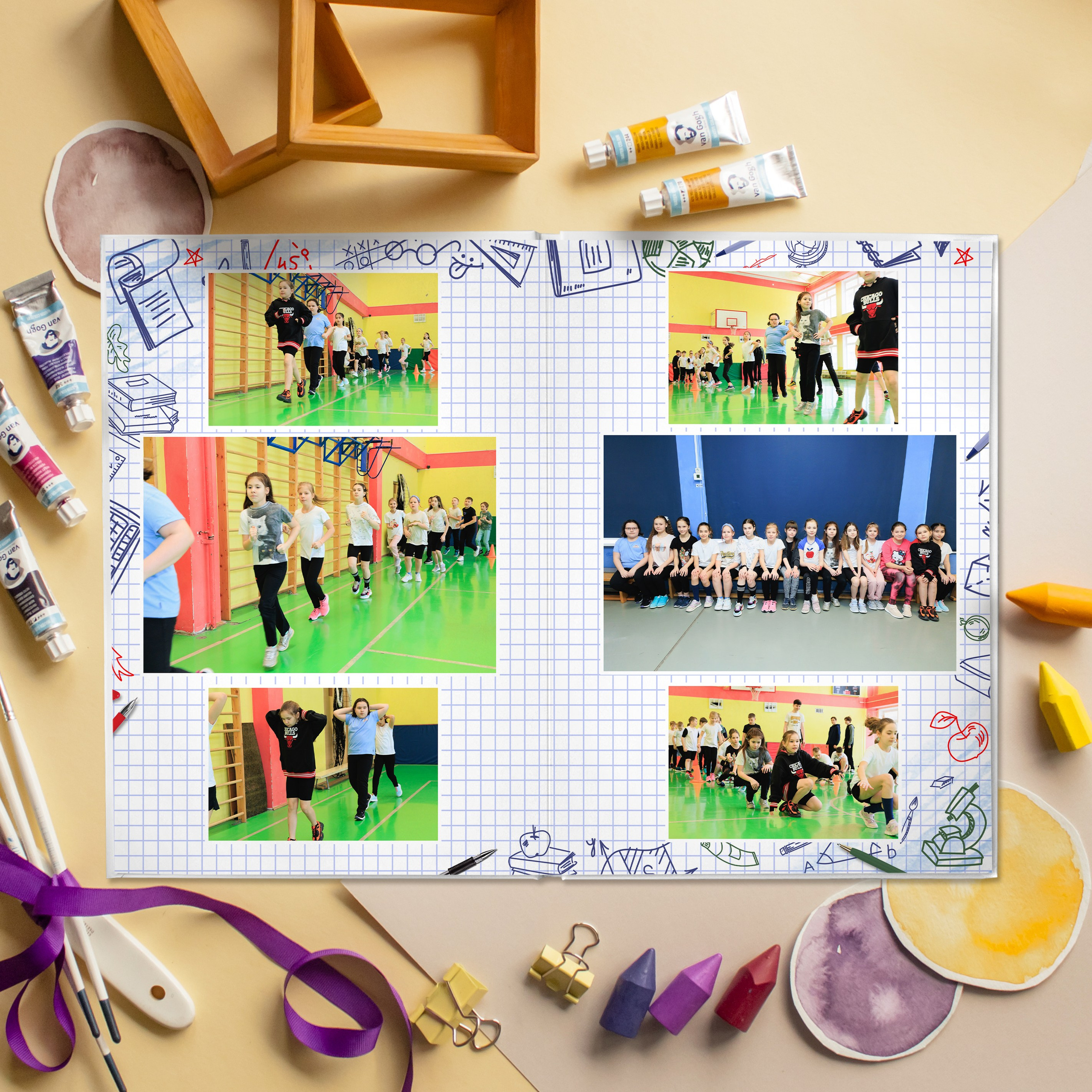 Премиум 5 разворотов. Выпускные альбомы для детского сада и школы в Москве