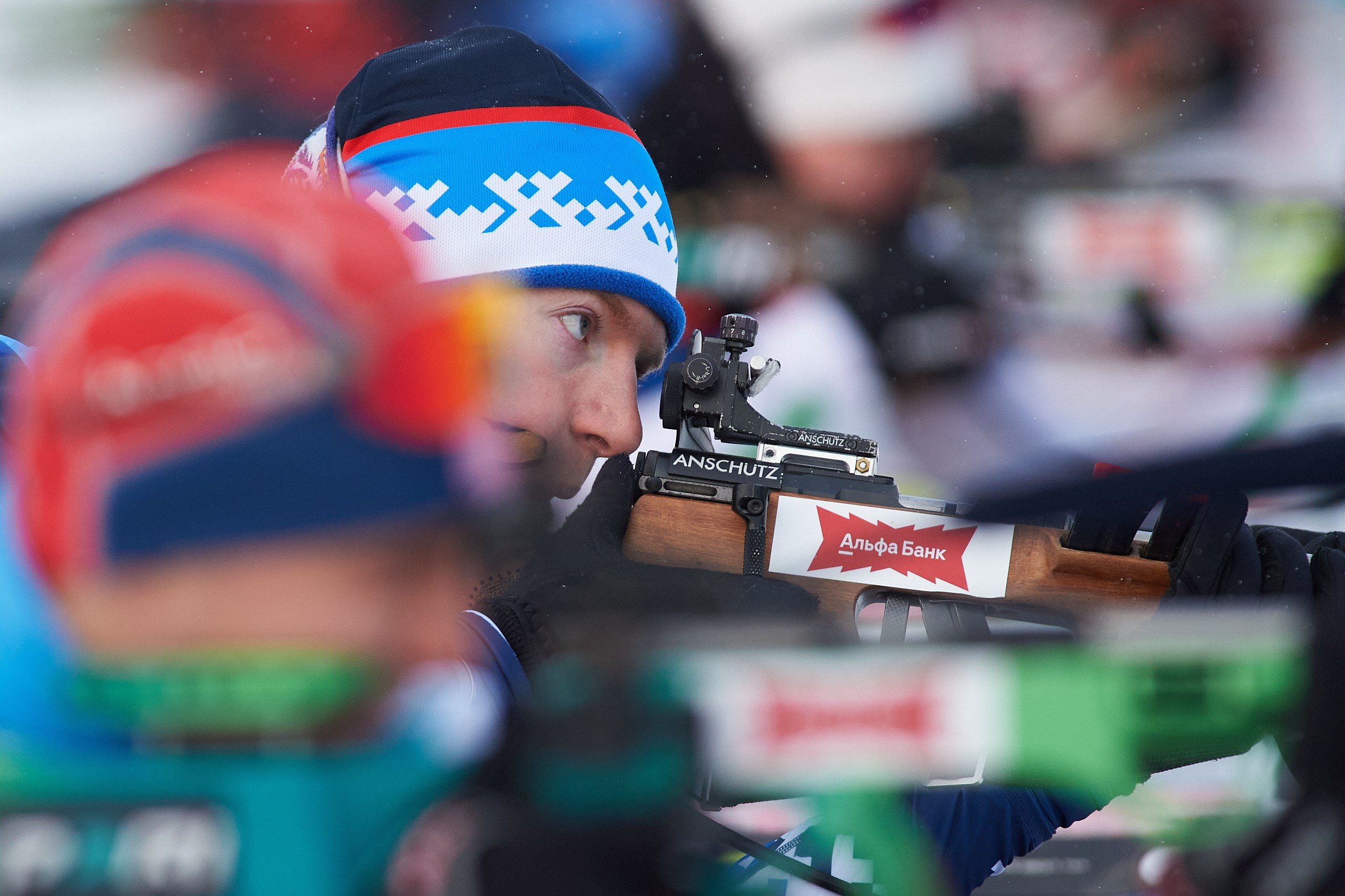 Биатлон. Чемпионат России — 2024/2025, 3-й этап, Ижевск. Спринт. Мужчины. Спортивный репортажный фотограф в Ижевске Сергей Мерзляков