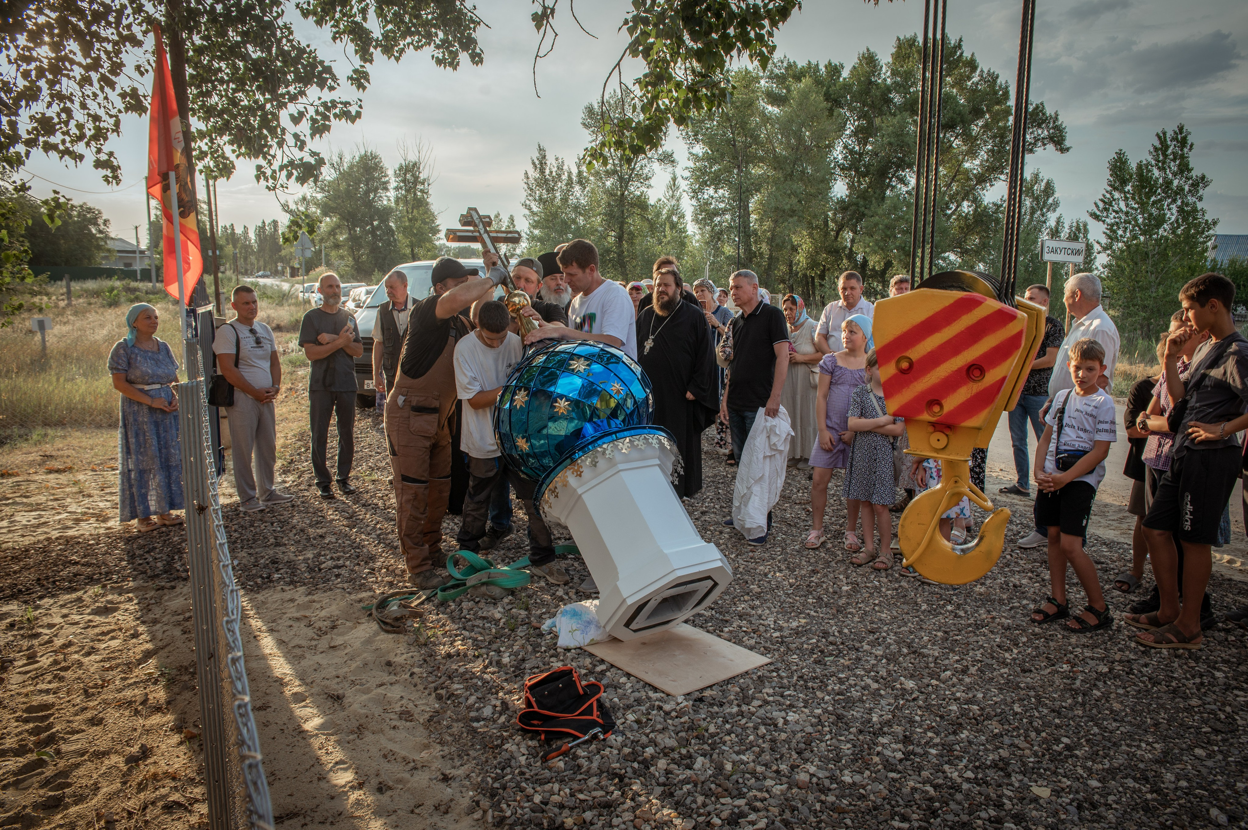 Освещение купола в храме Казанской иконы Божьей Матери х. Закутский. Церковный, семейный и репортажный фотограф Волгоград, Волжский