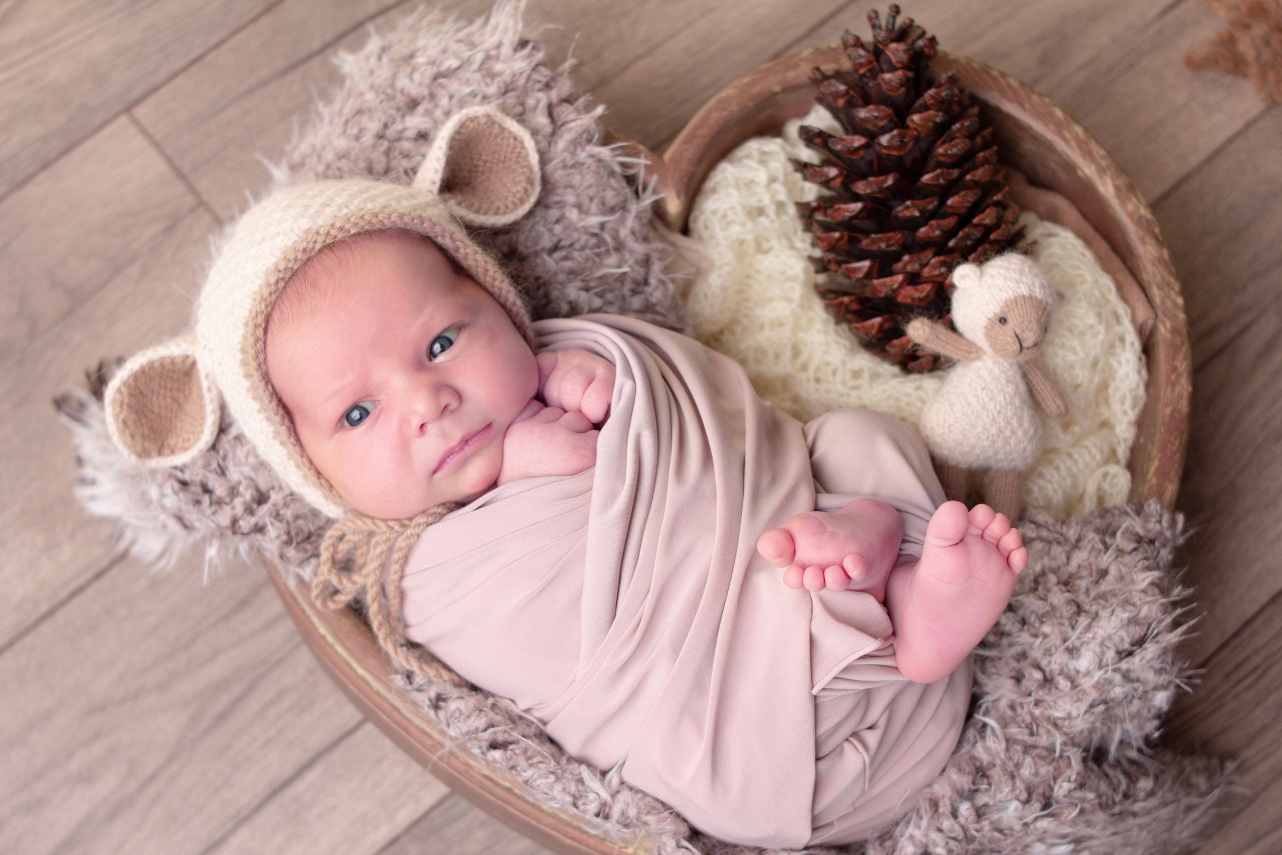 Образы в вязаных костюмчиках. Первый кадр | newborn фотограф | Всеволожск