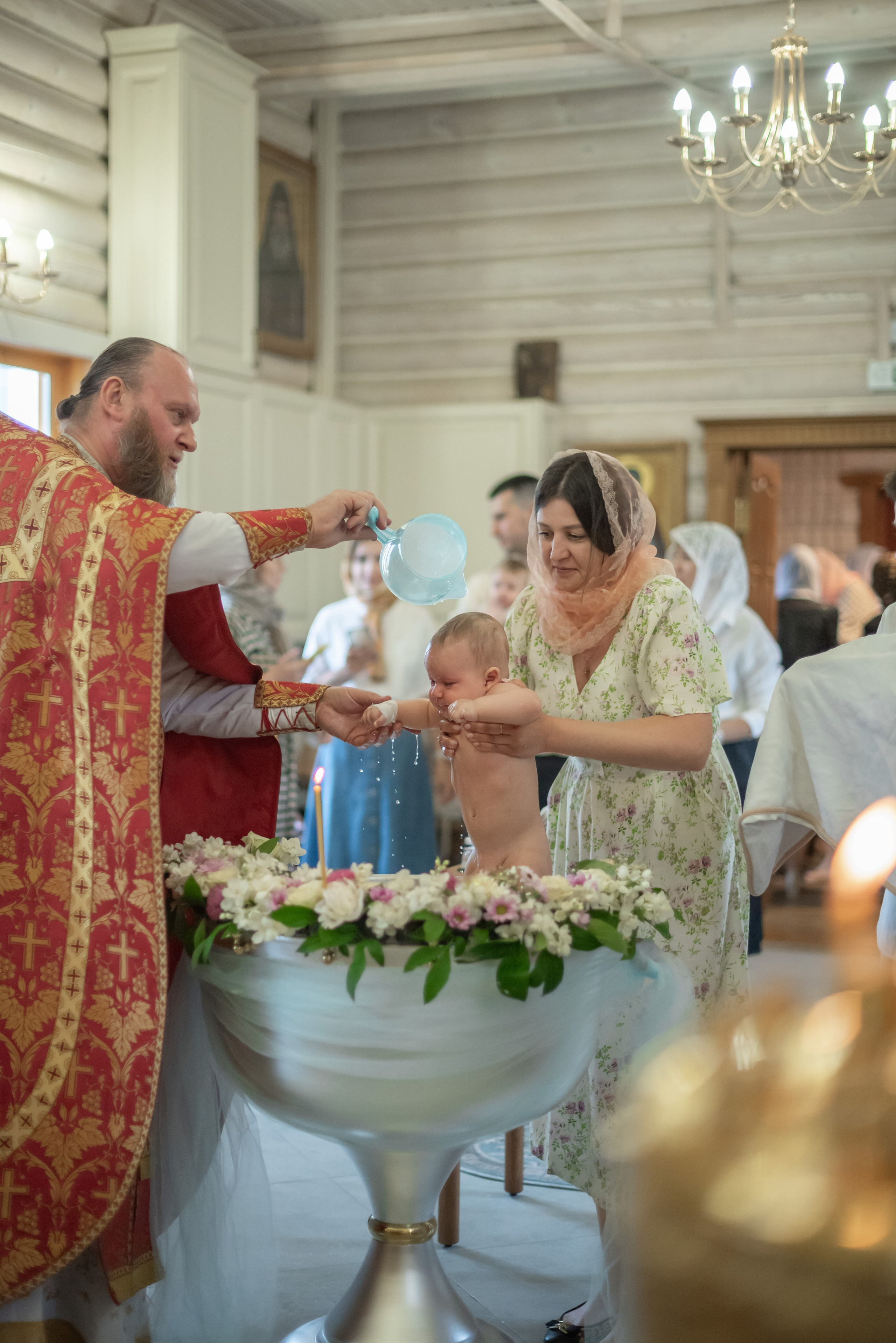 Украшение купели. Фотограф Крещения и Венчания. Минск и другие города. Почтенная Наташа