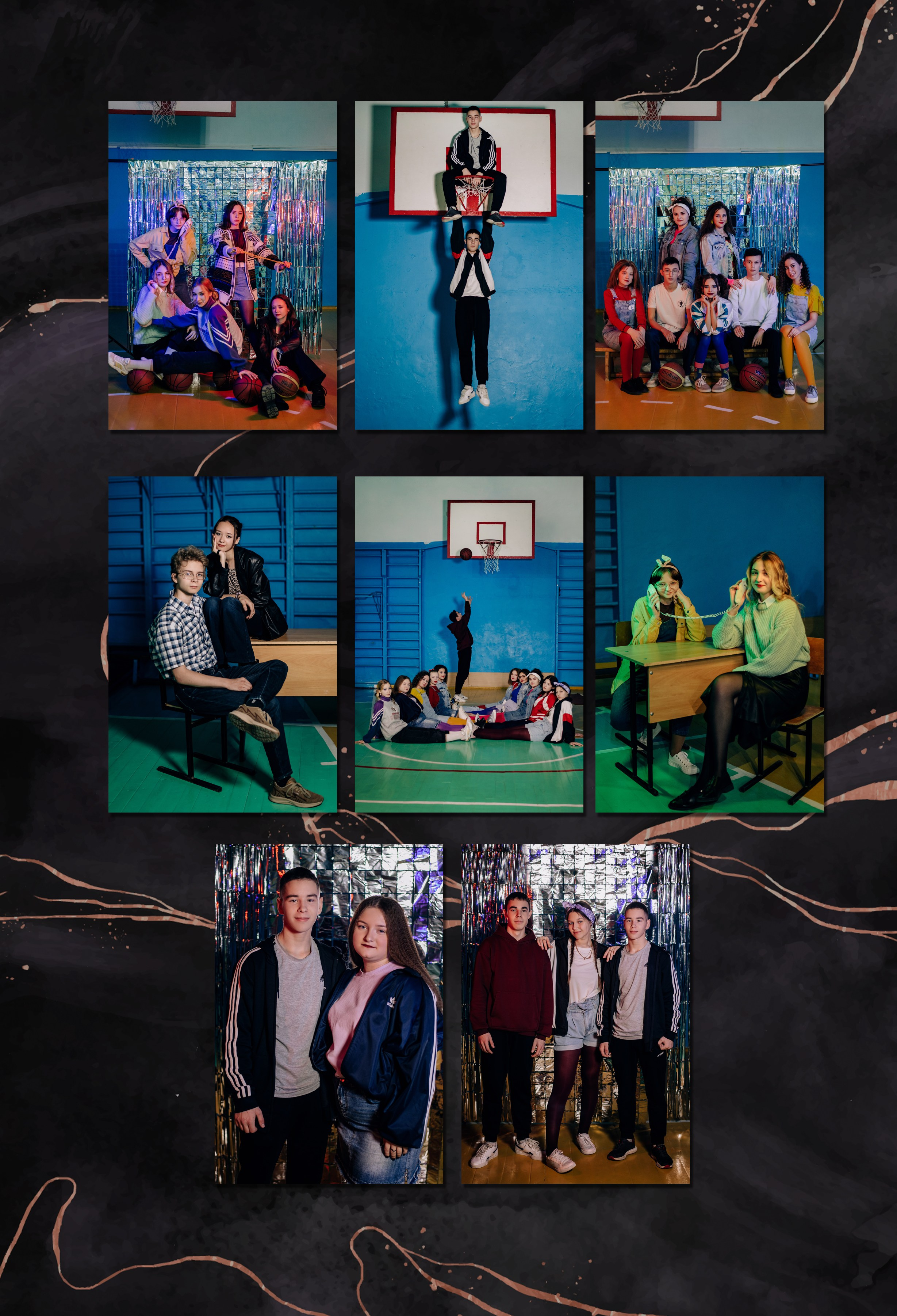 Шаблон фотокниги «Marble Dark». Фотограф — МАРИЯ МЕДВЕДЕВА