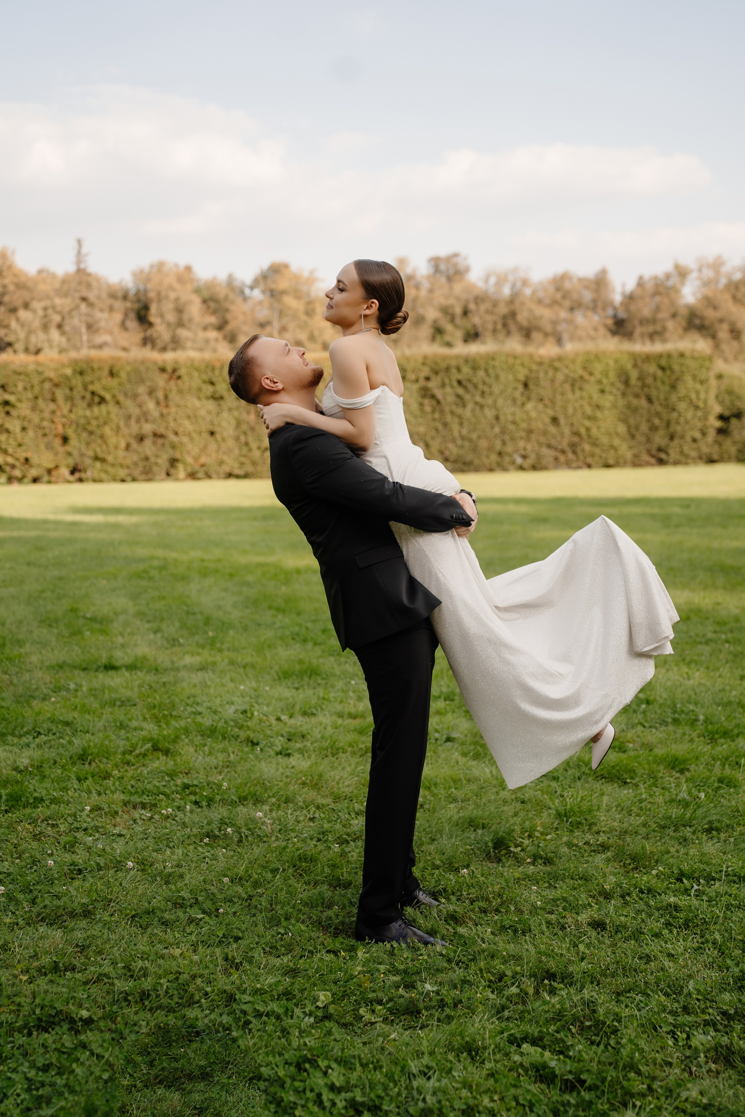 Фото свадьбы в парке Архангельское