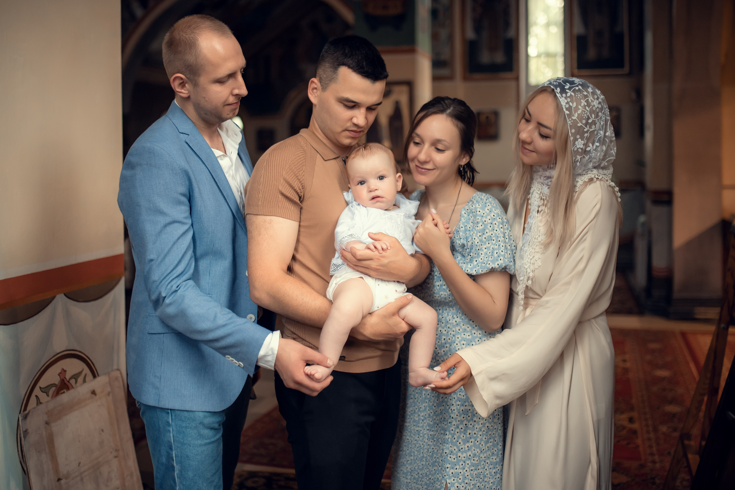 Крещение Михаила и Светланы в Храме во имя святителя Николы Чудотворца. Екатерина Крапивина фотограф церковных Таинств в Нижний Новгороде