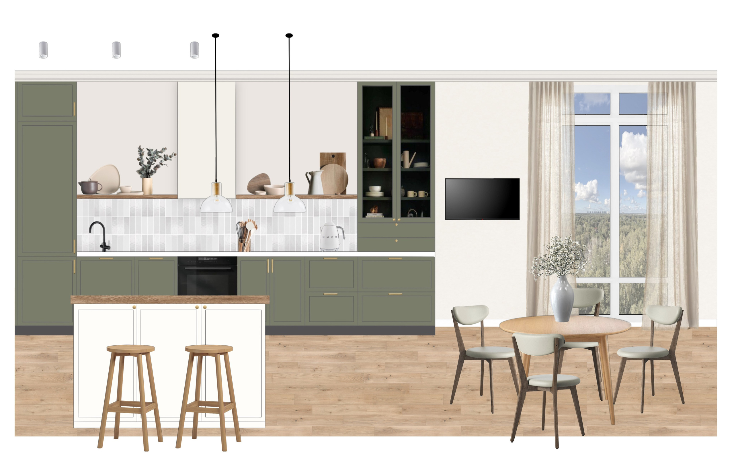 Квартира (дизайнер Нина Клюс). Дизайн интерьеров по всему миру