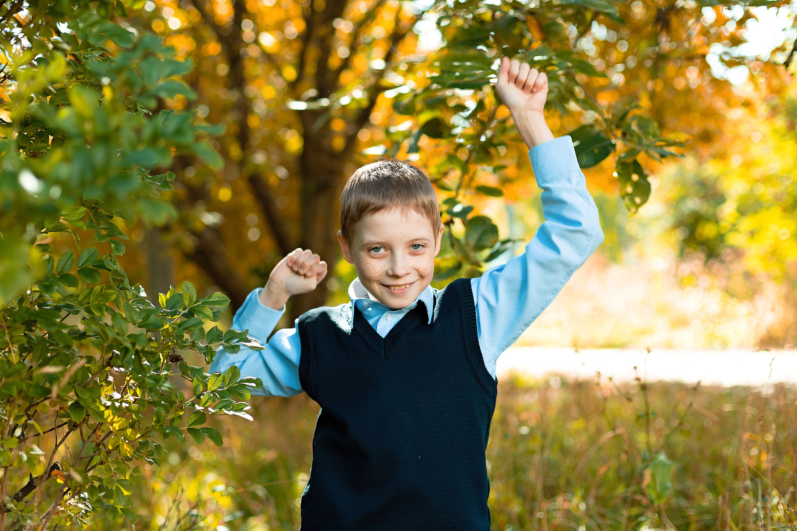 4 класс. Съёмка на улице. Выпускные альбомы «Эврика» в Нижнем Новгороде