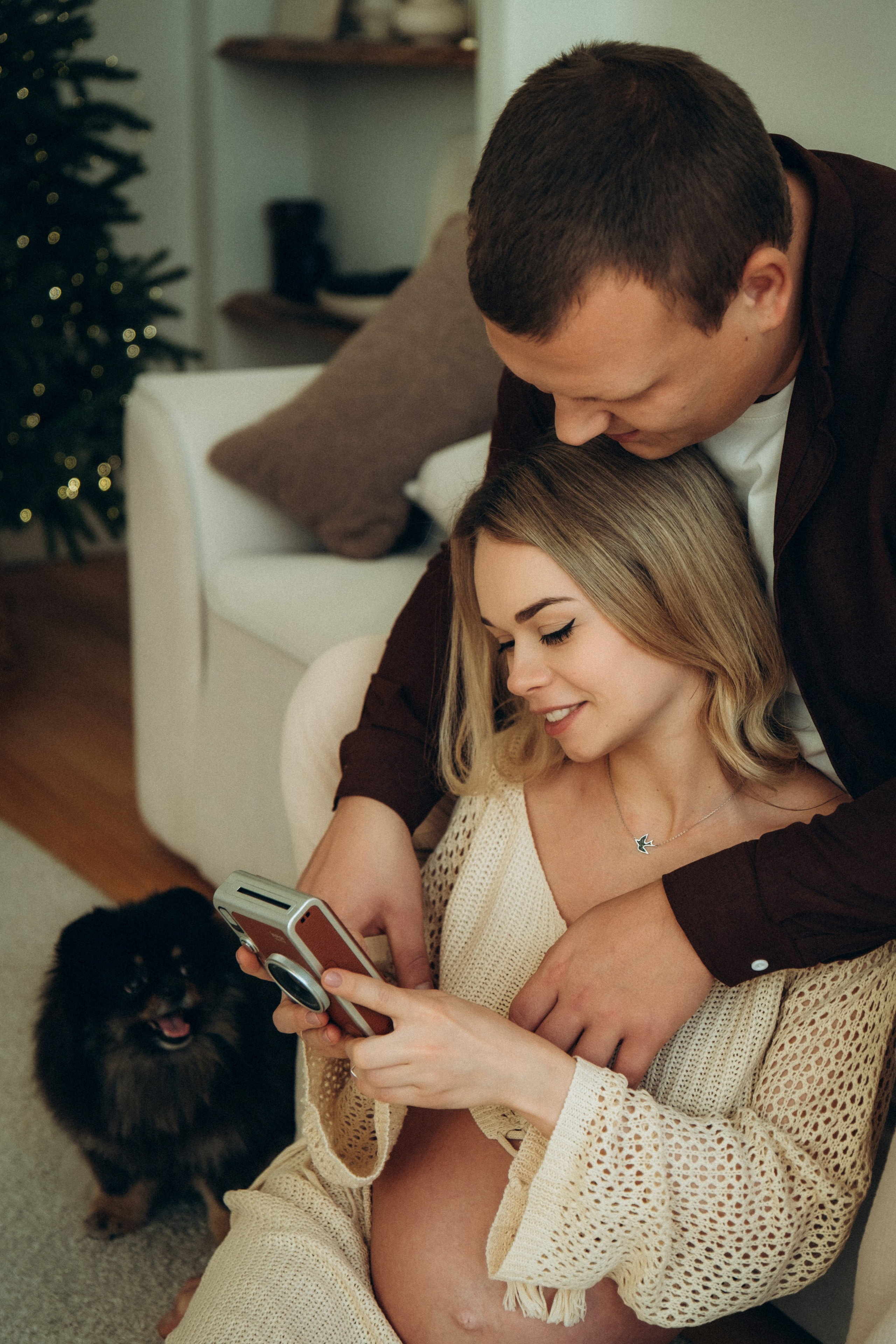 Лавстори новогодняя фотосессия беременности в Спб. Фотограф в Санкт-Петербурге Кристина Брянская