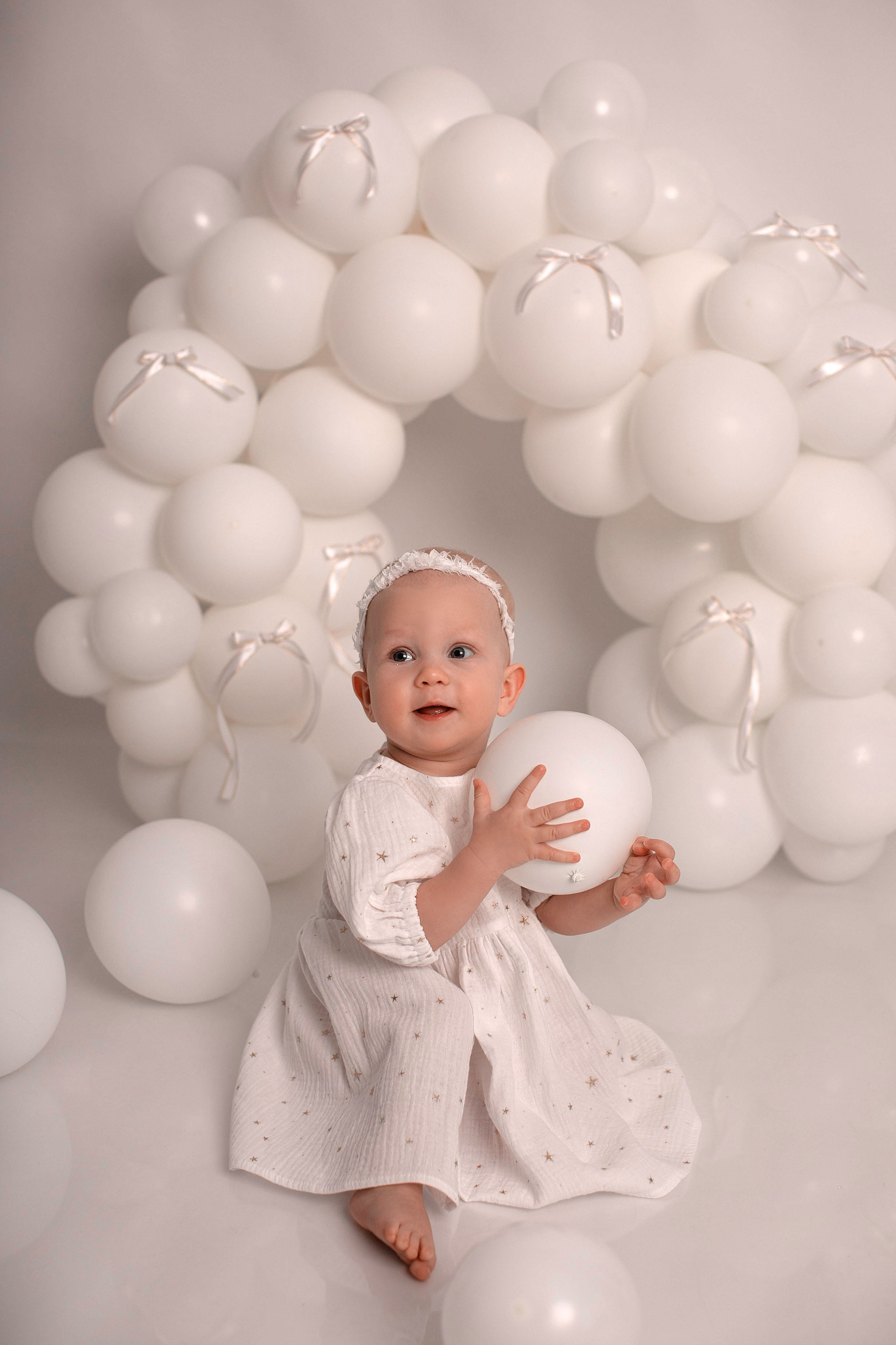 Съемка Первый тортик. Фотограф новорожденных