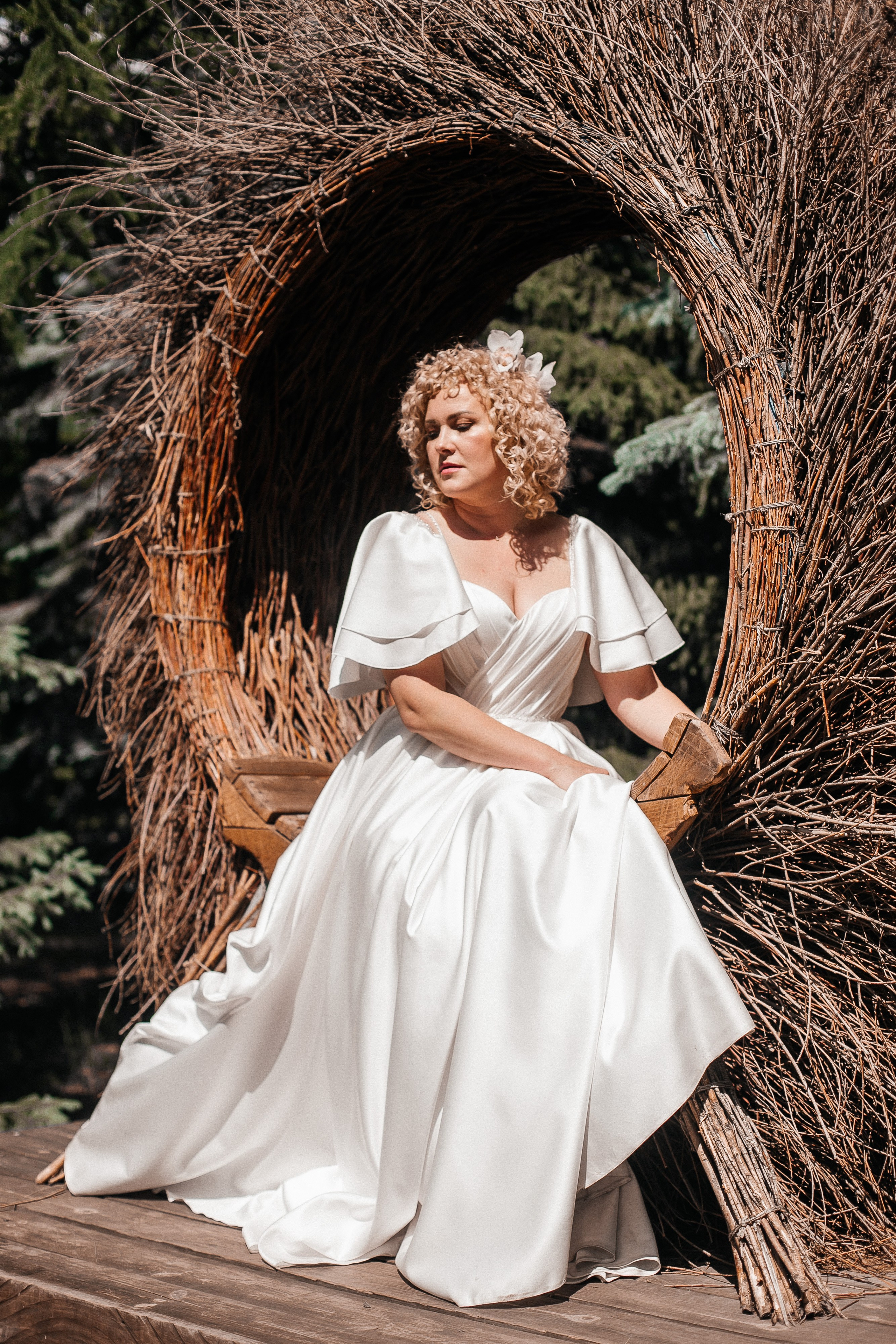 Кудряшки, лето, парк, пижо. Креативный и женский Фотограф Омске Наталья Лебедева