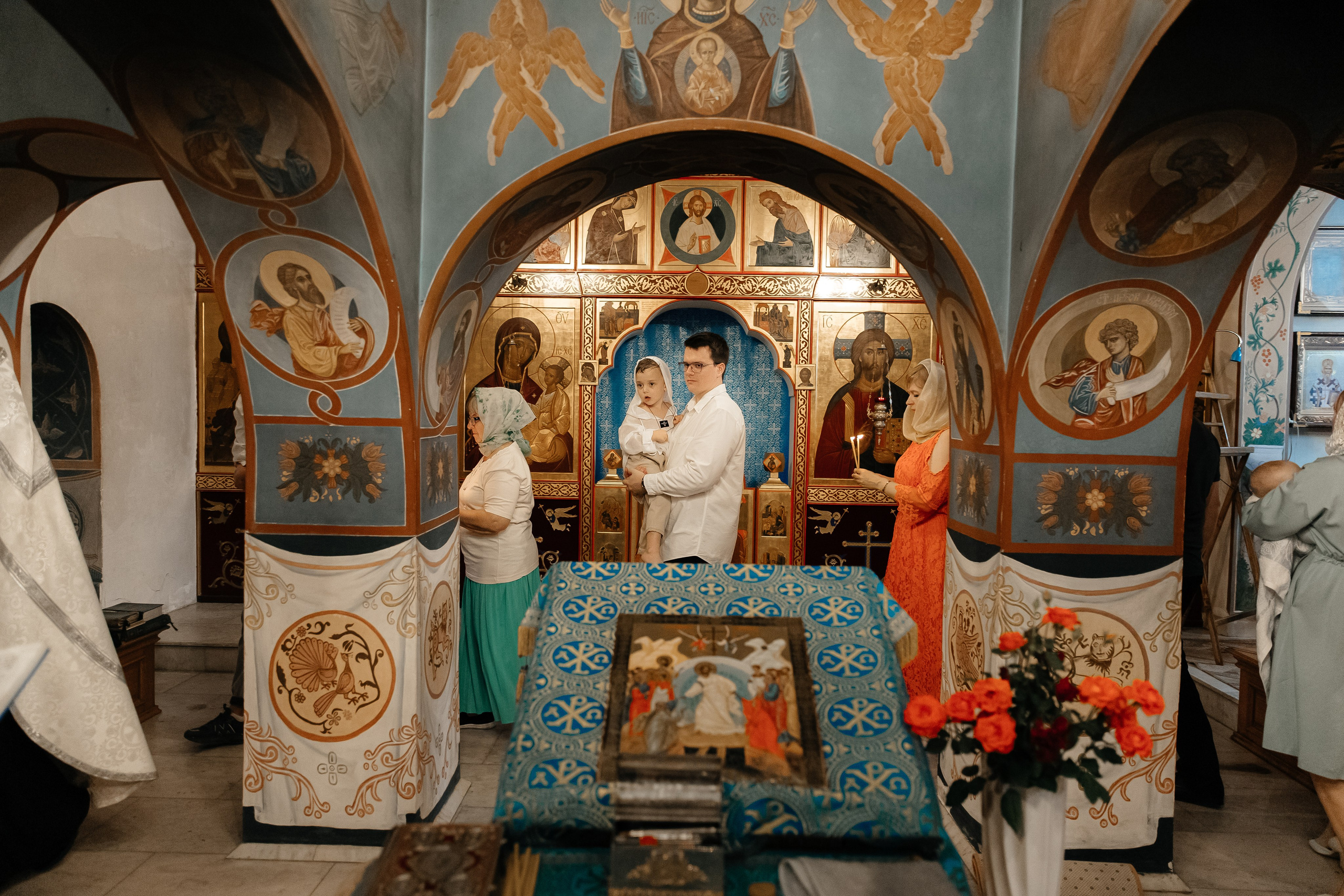 Крещение. Станица Кавказская. Свято-Никольский Храм. Свадебный фотограф Кропоткин Краснодар