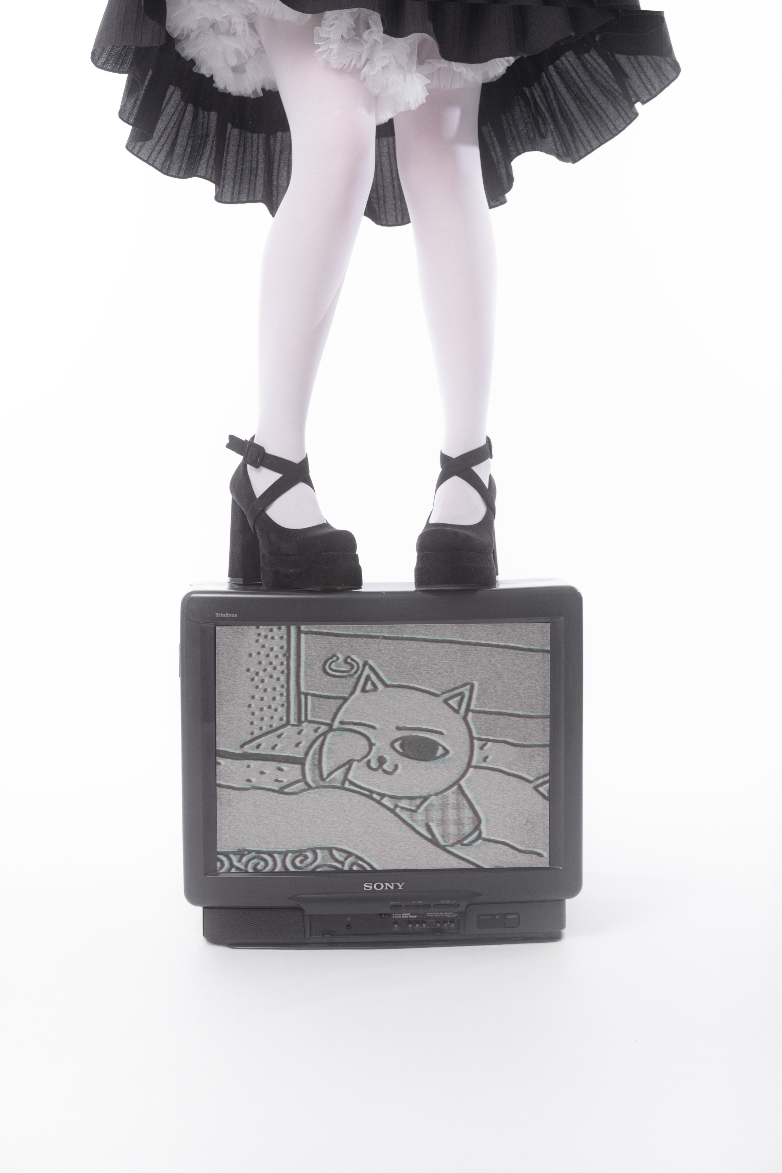 По телевизору иногода показывают мультики. Фото-художник