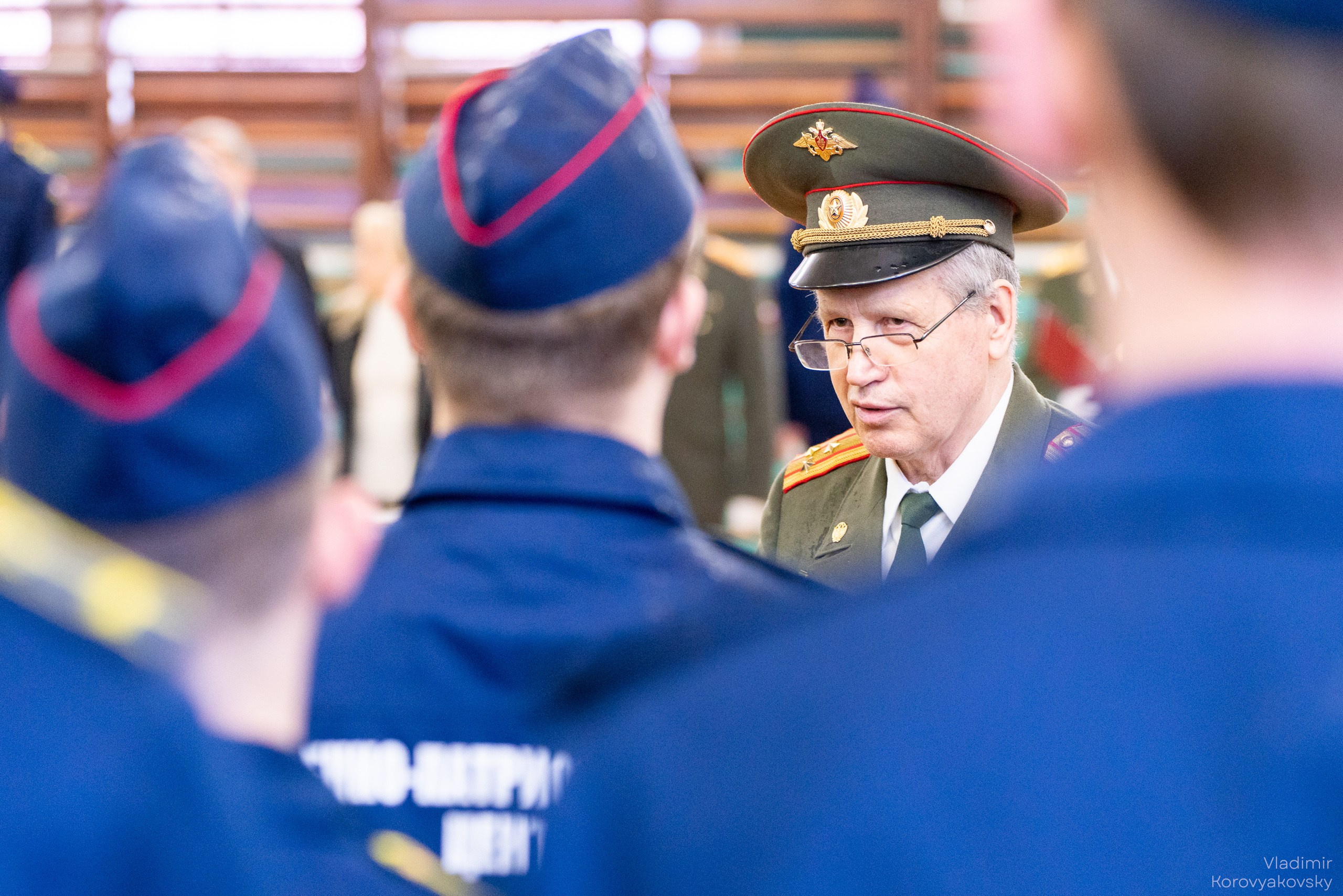 Торжественное закрытие курса военной подготовки. Фотограф Владимир Коровяковский