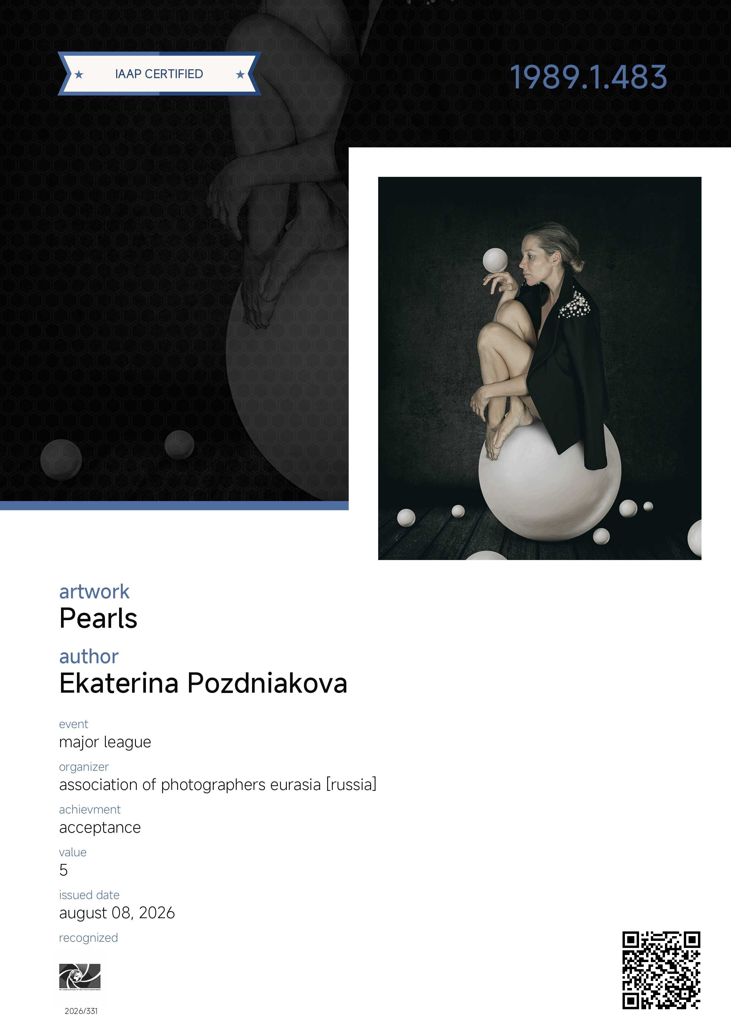 Major League 2026. Art Рhotographer Russia/Moscow