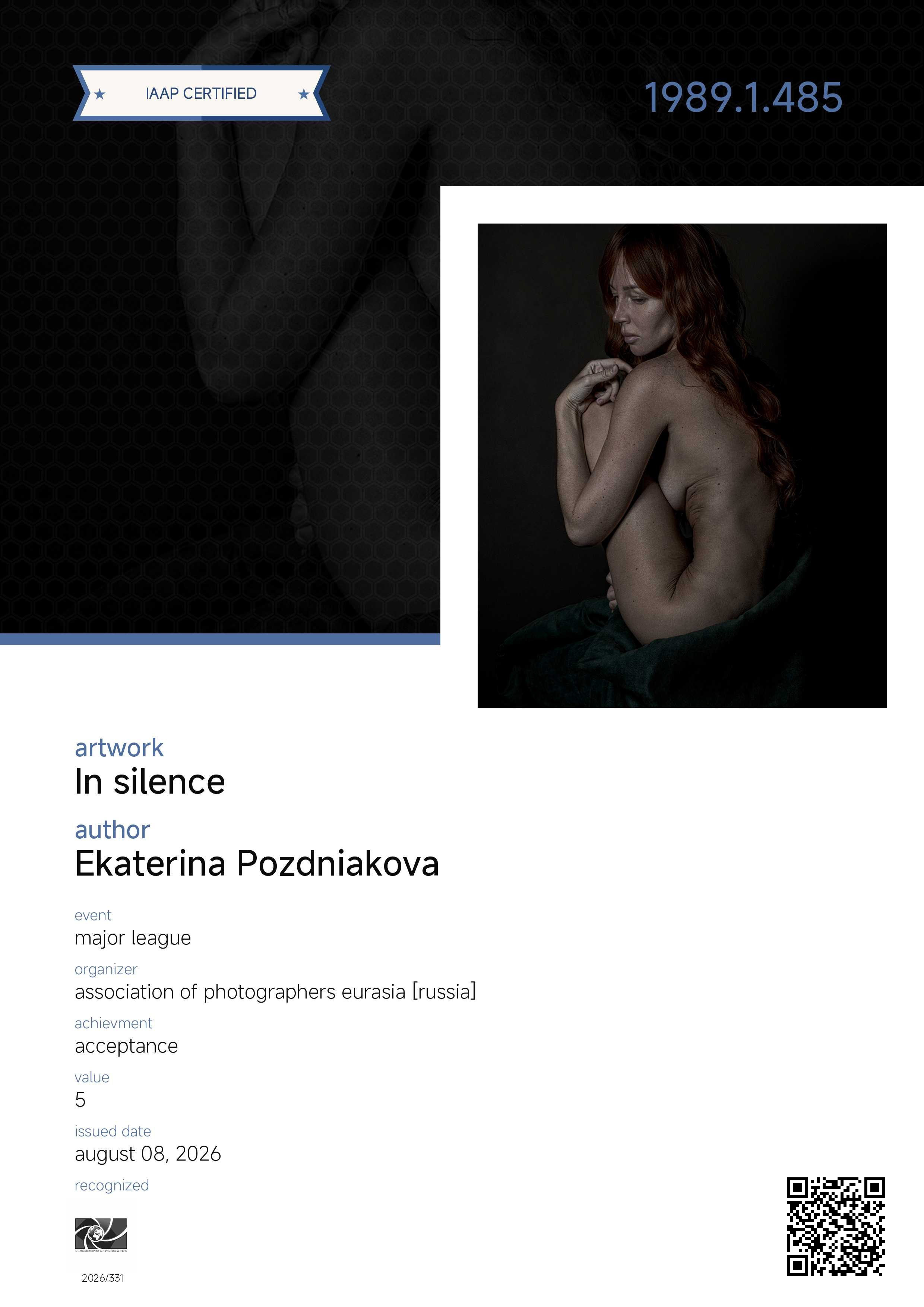 Major League 2026. Art Рhotographer Russia/Moscow