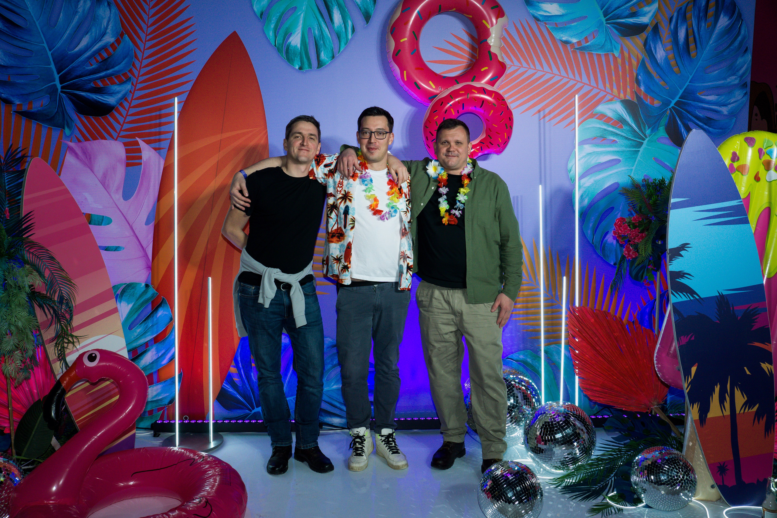 МТС корпоратив Гавайская вечеринка. Фотограф