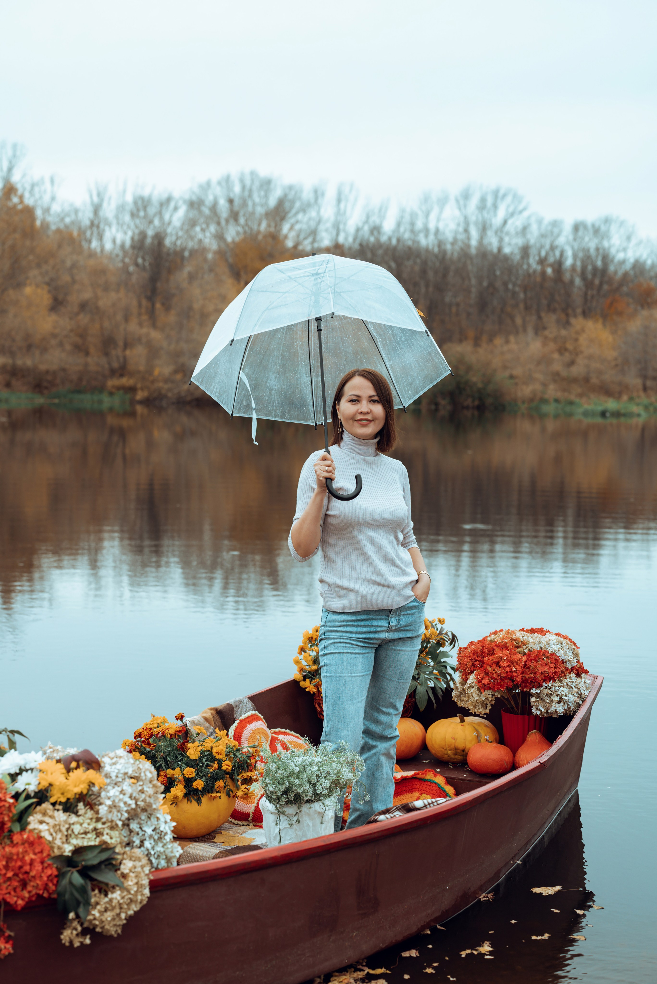 Фотопроект с осенней лодкой. Фотограф в городе Салават