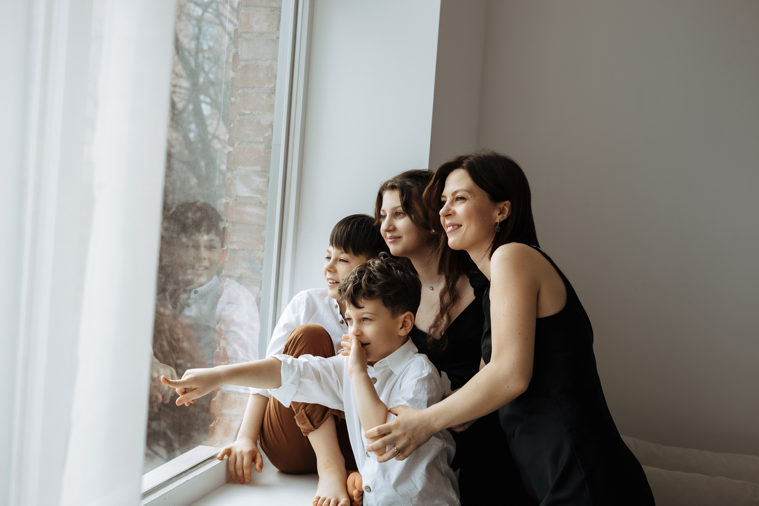 Анна с детьми. Фотограф Краснодар