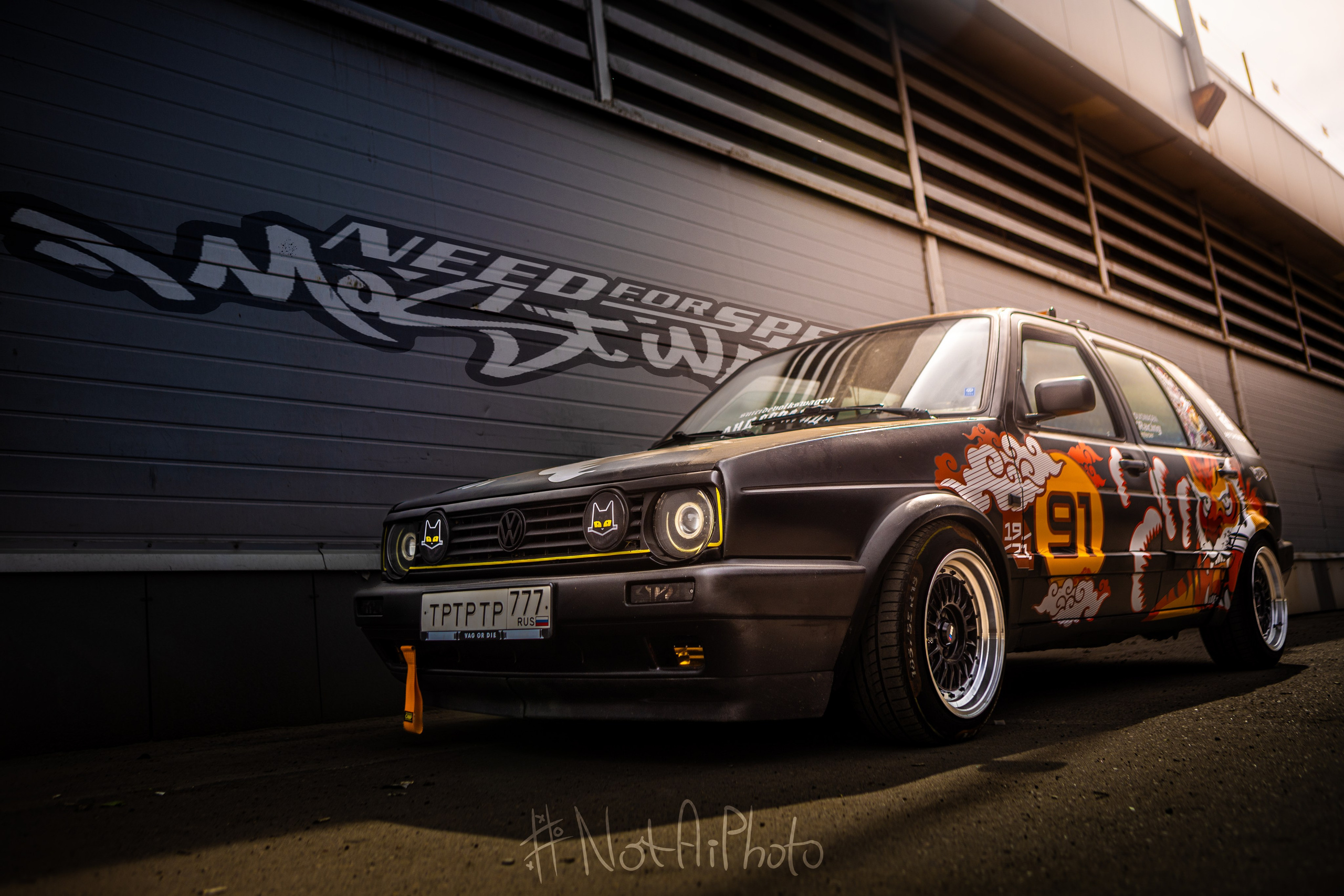 Медиа-сопровождение авто-проекта VW Golf 2. #NotAiPhoto — автомобильный фотограф