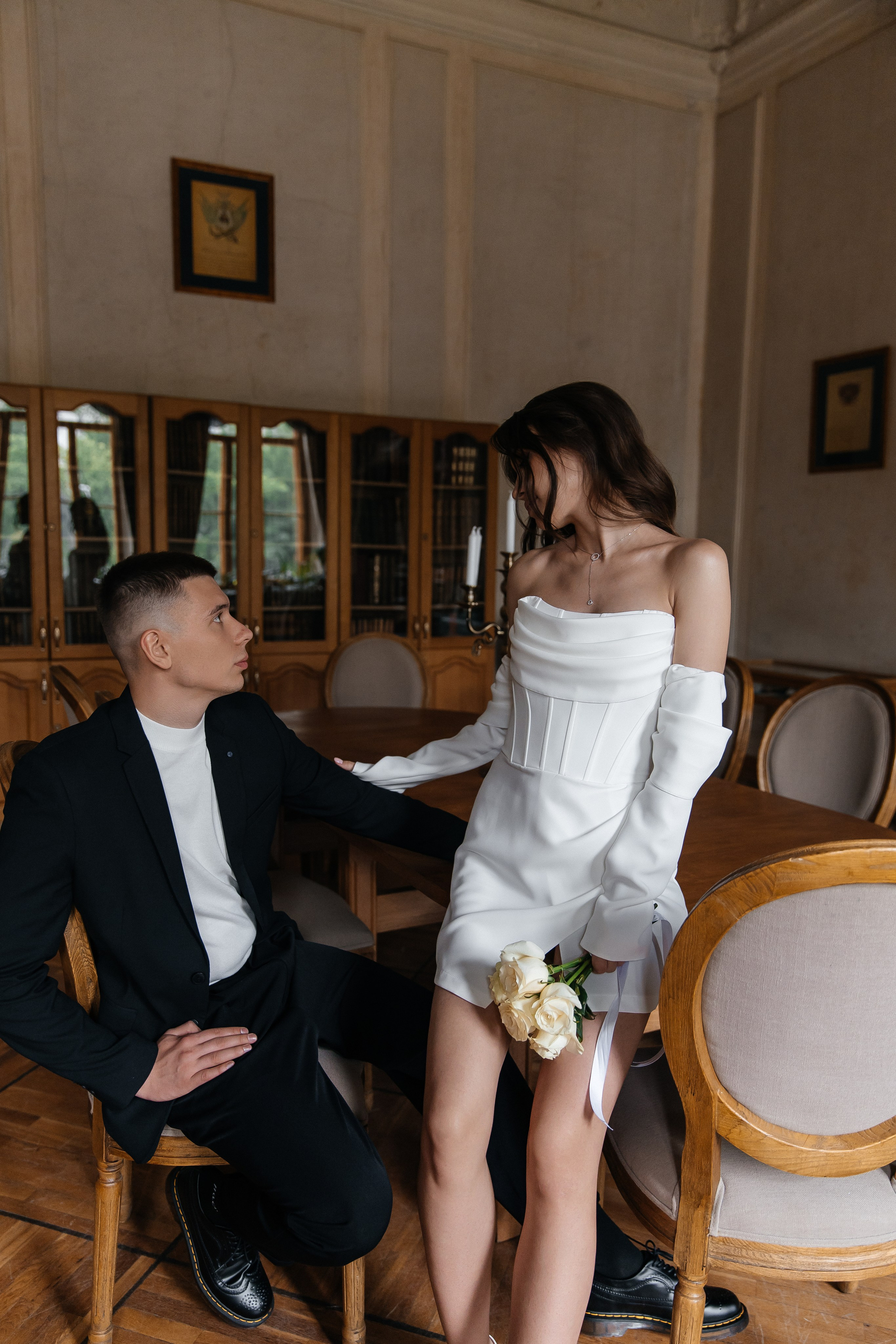 Даниил и Анастасия. Свадебная фотосессия в Библиотеке-читальне им. А. С. Пушкина. Фотограф и видеограф Анна Домашенко