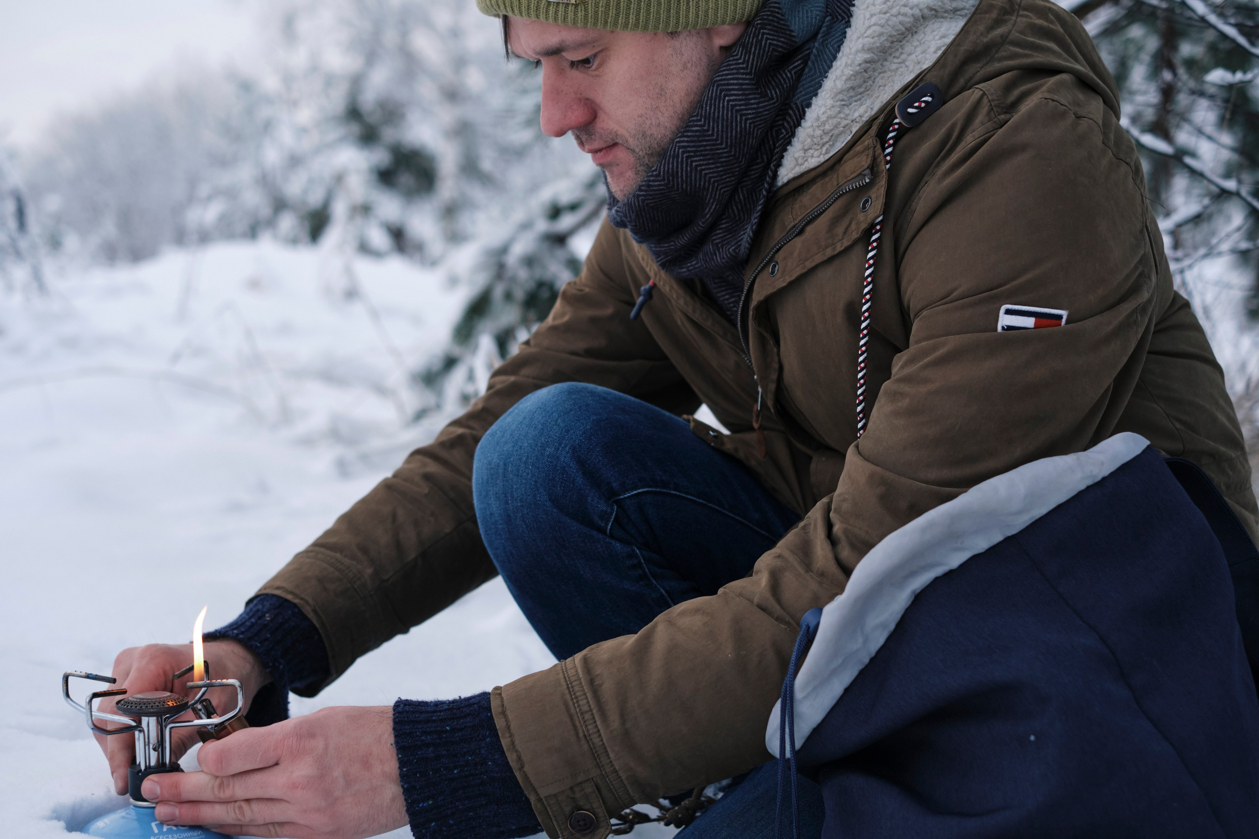Зимняя фотосессия с вкусной едой на горелочке. Елена Павленко. Фотограф. Москва