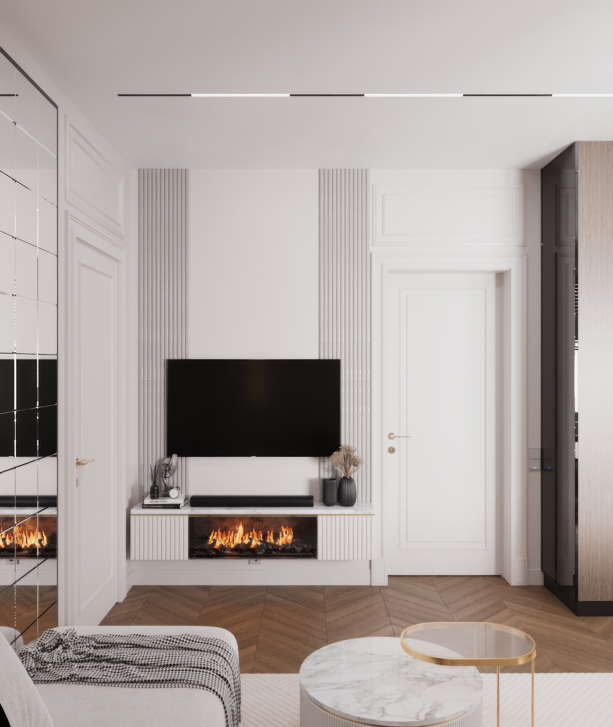 Квартира — Минимализм с элементами классики. Мансур Гусейнов дизайнер интерьеров г. Махачкала