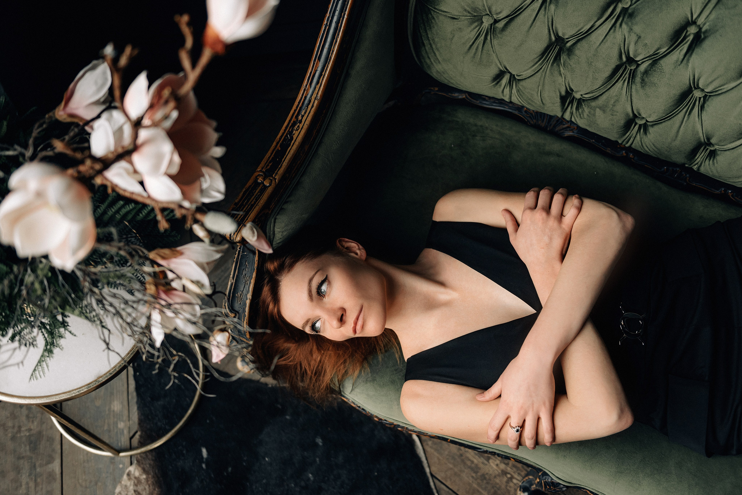 Женская фотосессия в фотостудии Nacked Sky. Портретный фотограф Москва Светлана Кашура