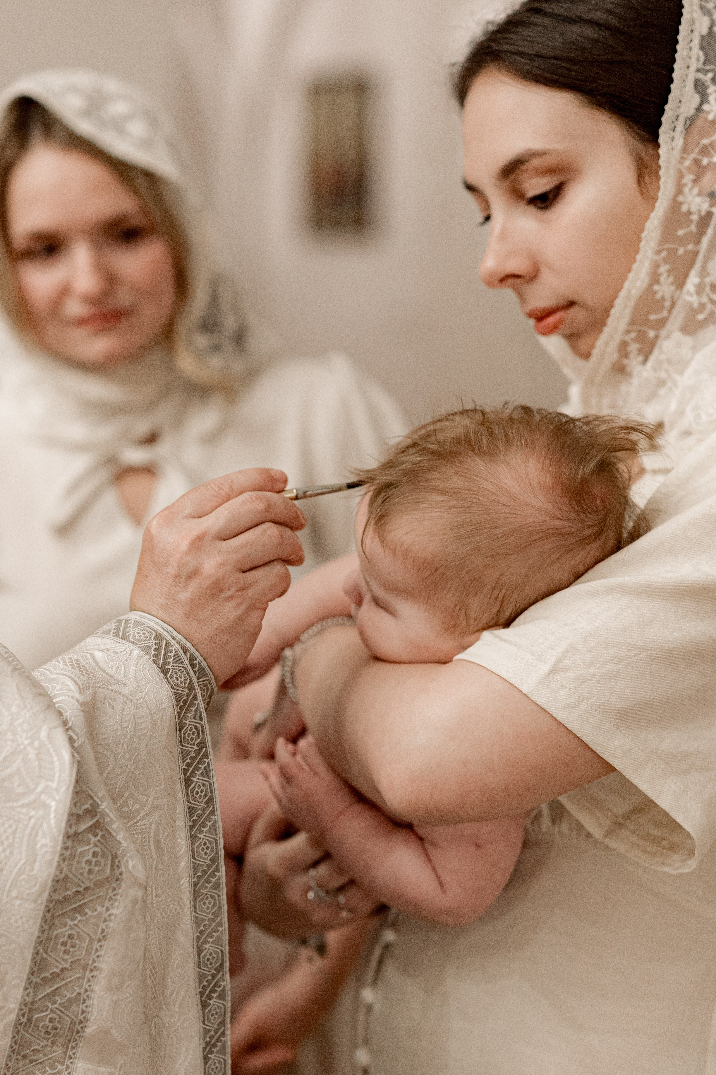 Таинство Крещения Саши. Фотограф новорождённых Newborn Москва