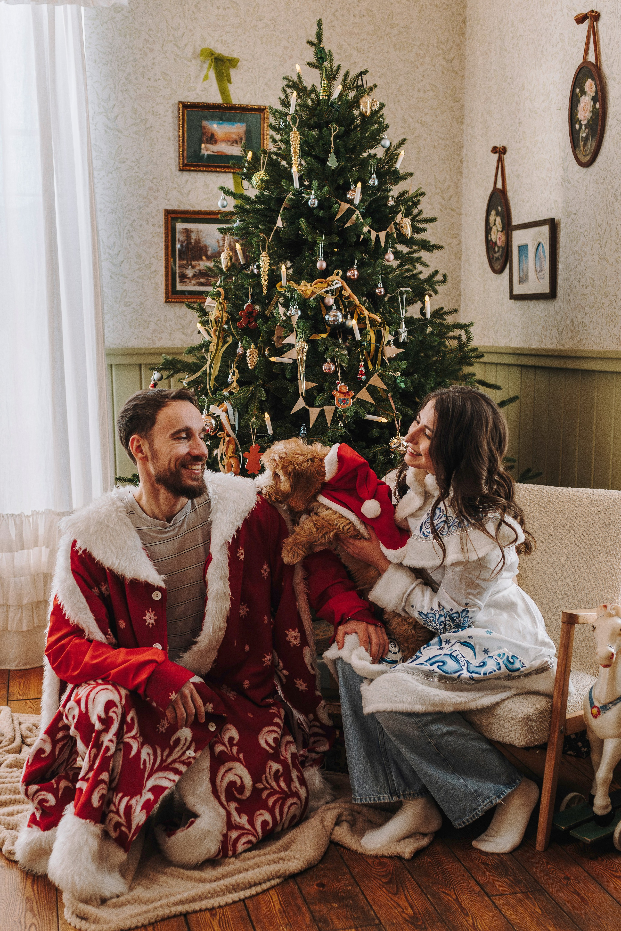 Мёрфи, Таня и Антон. Фотограф анималист в Спб недорого Олеся Майорова