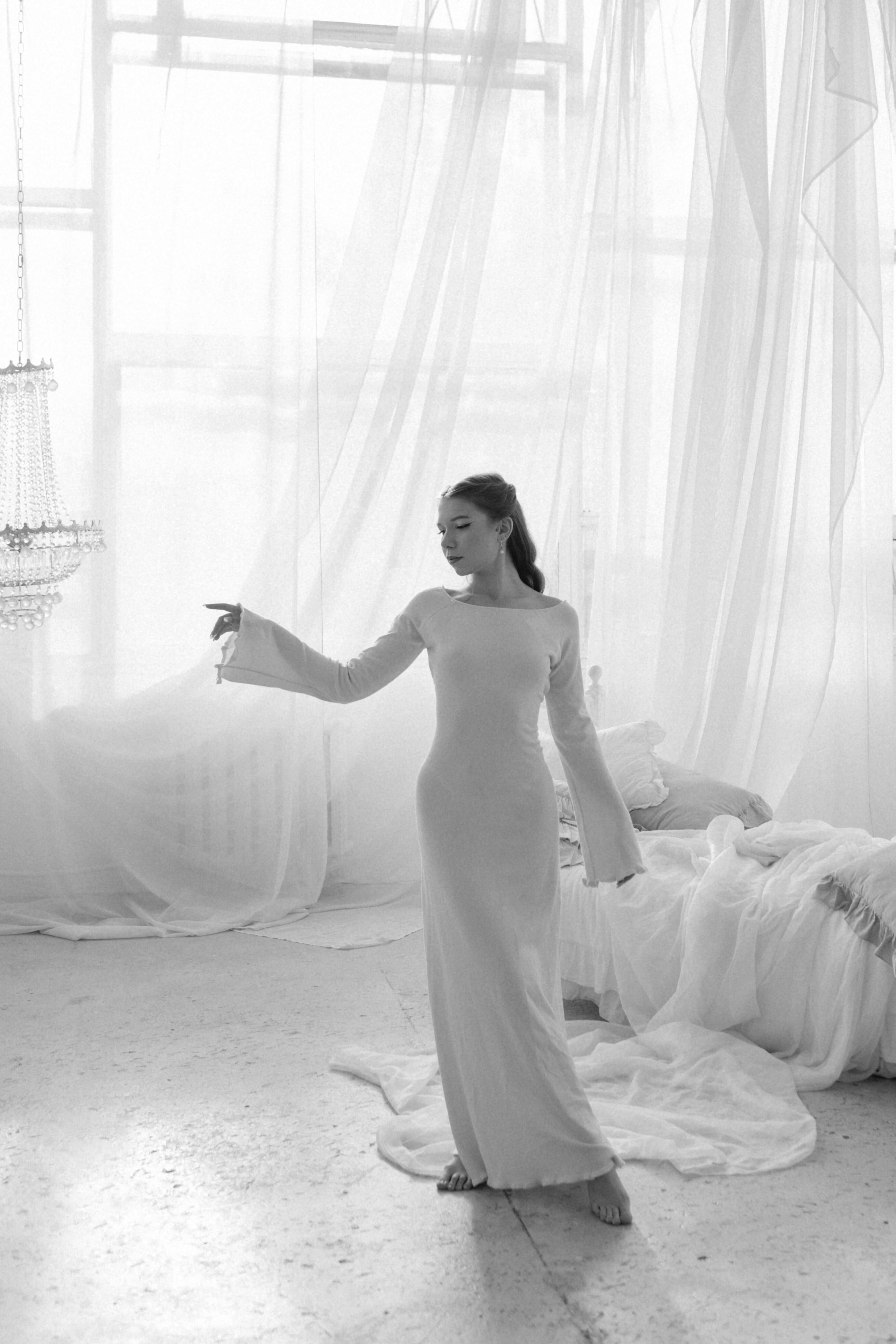 Марина. Фотосессия в студии, винтаж, женская съемка. Фотограф Ксения Третьякова, Санкт-Петербург