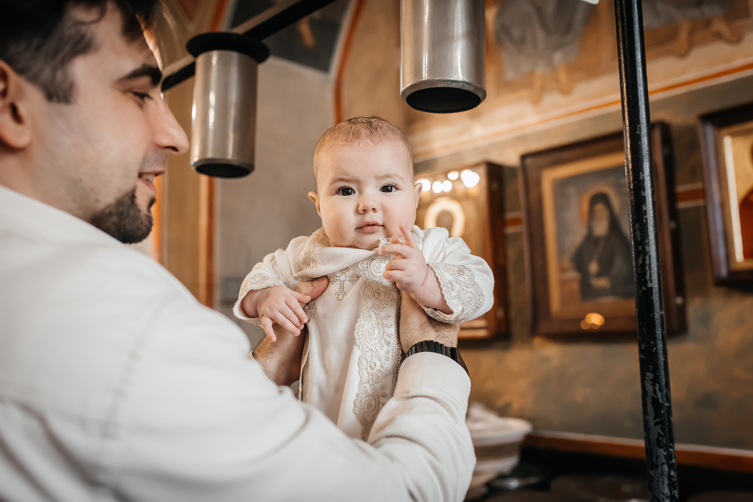 Крещение Алисы в Успенском Храме Красногорск. Фотограф на крещение и венчание Москва  Надежда Баланина