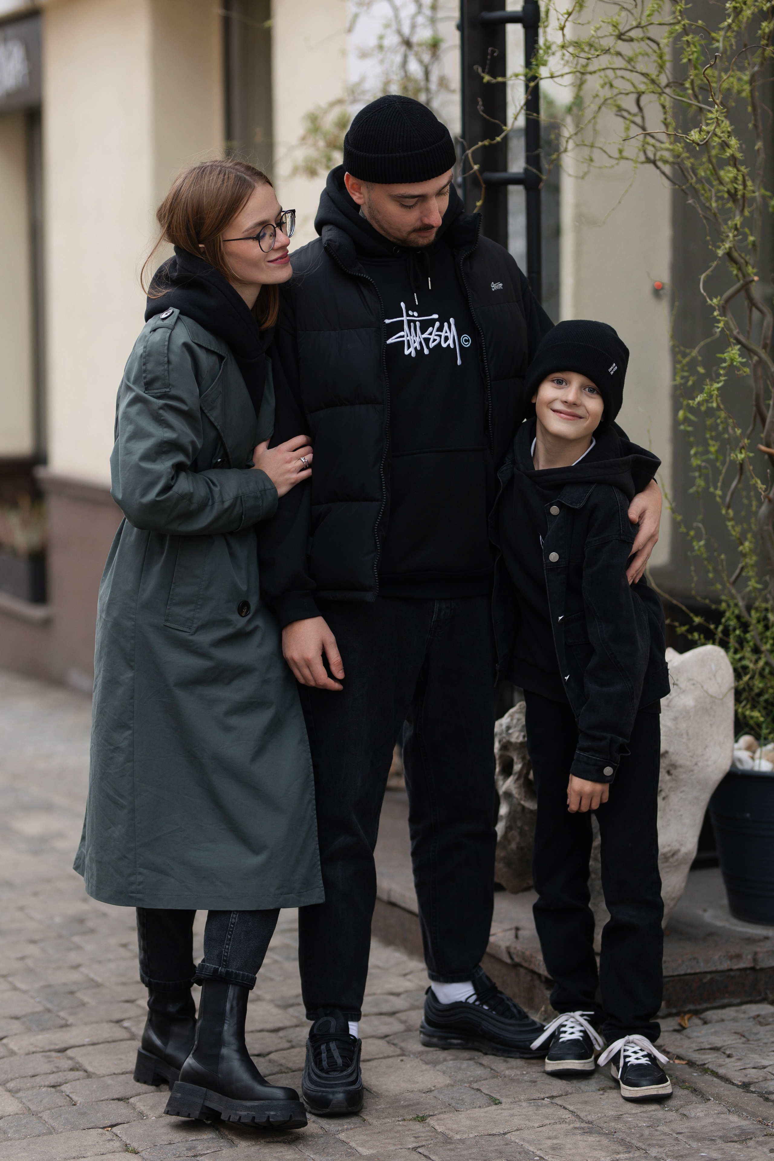 Семейная съёмка на улице